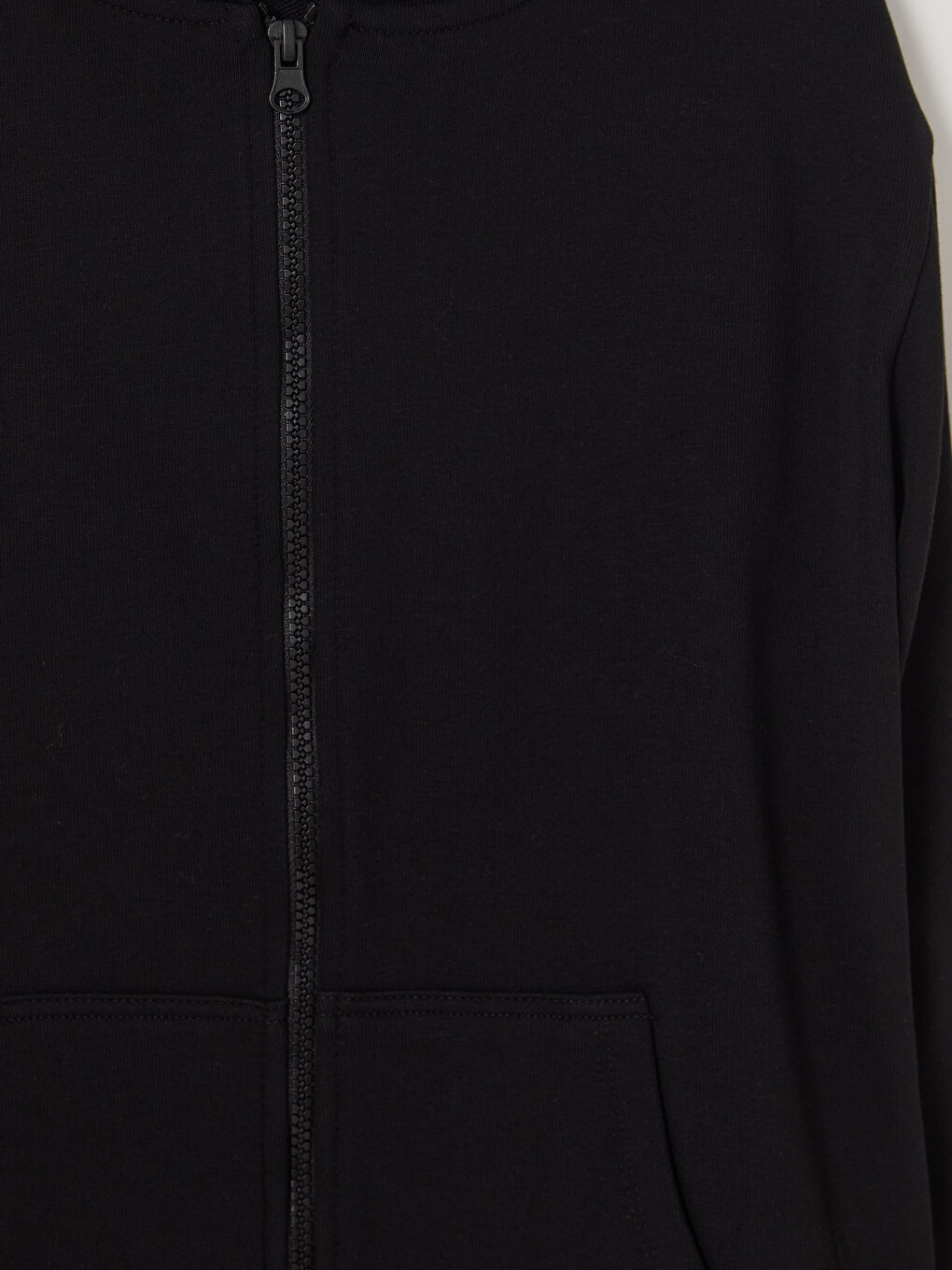 Girl Black Zip-up Sweatshirt-2