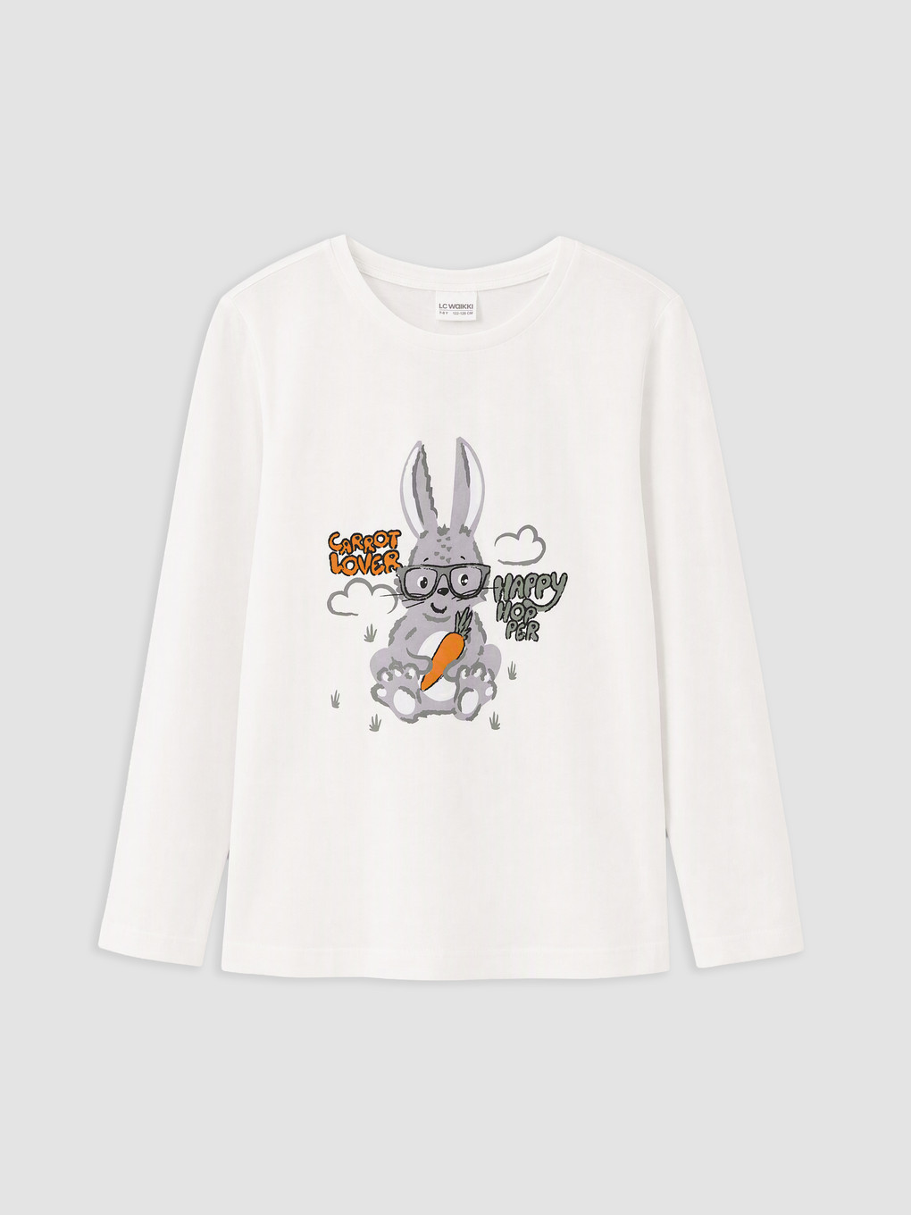 Beyaz Baskılı Erkek Çocuk Pijama Takımı-1