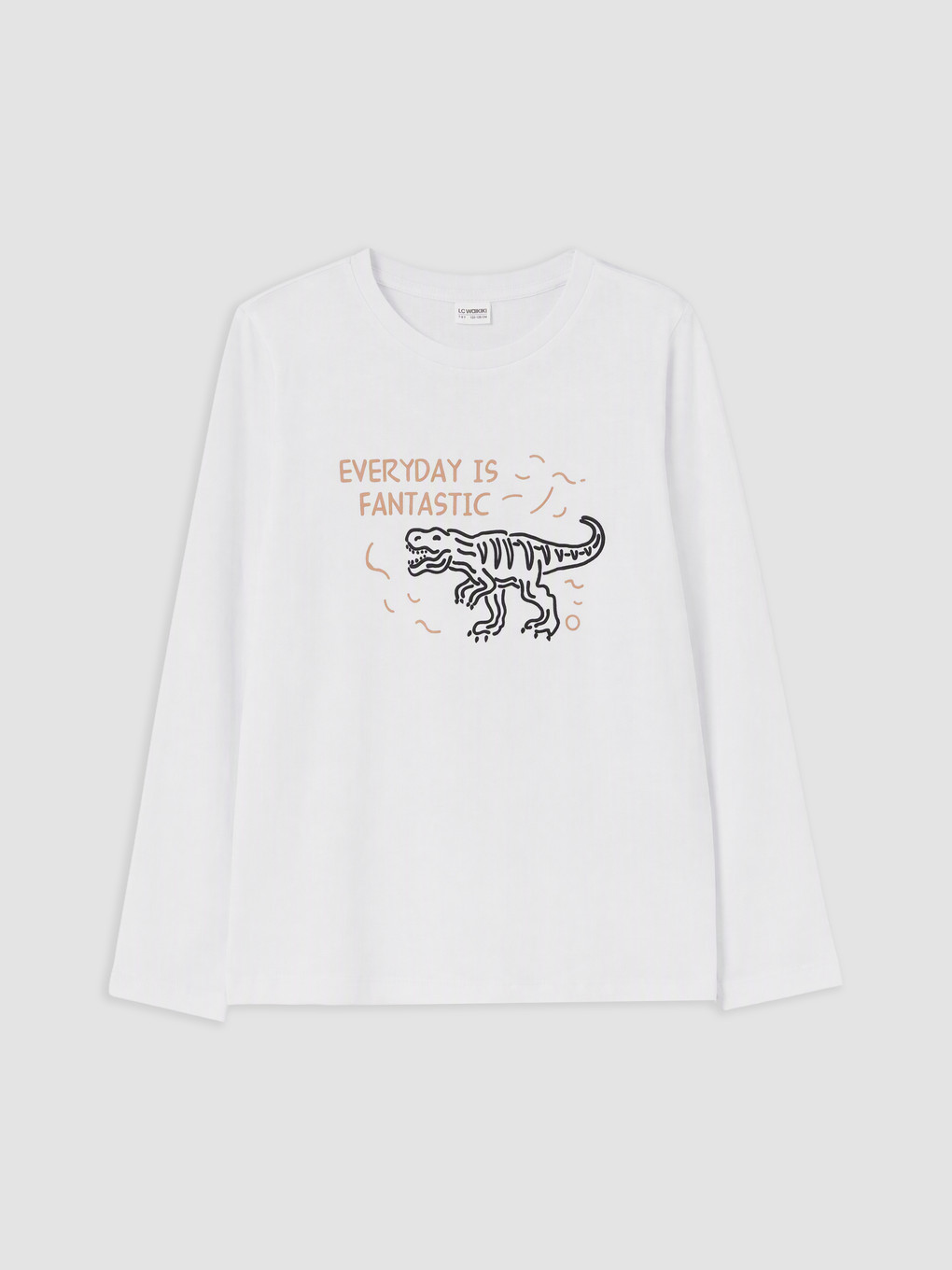 Beyaz Baskılı Erkek Çocuk Pijama Takım-1