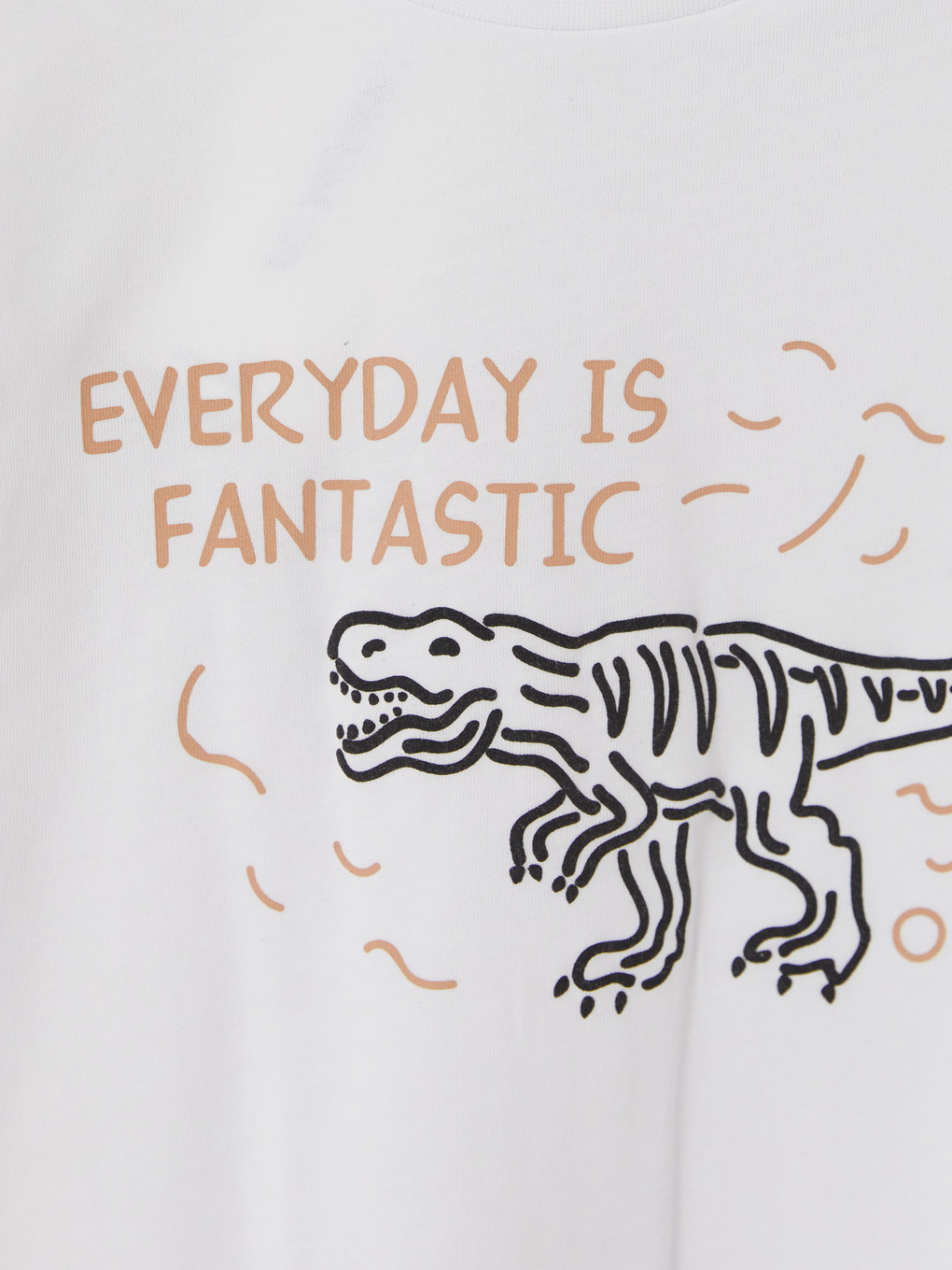 Beyaz Baskılı Erkek Çocuk Pijama Takım-5