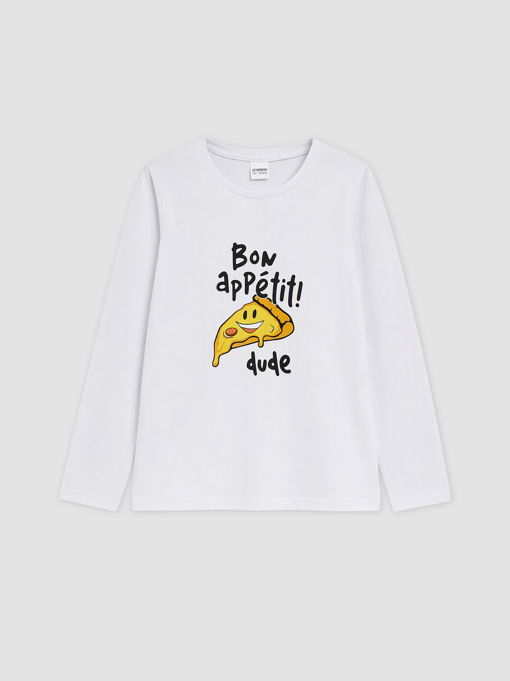 Beyaz Baskılı Erkek Çocuk Pijama Takım-1