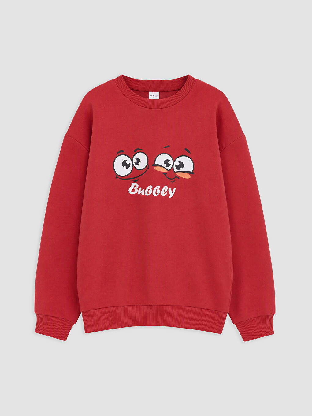 Pembe Baskılı Erkek Çocuk Sweatshirt