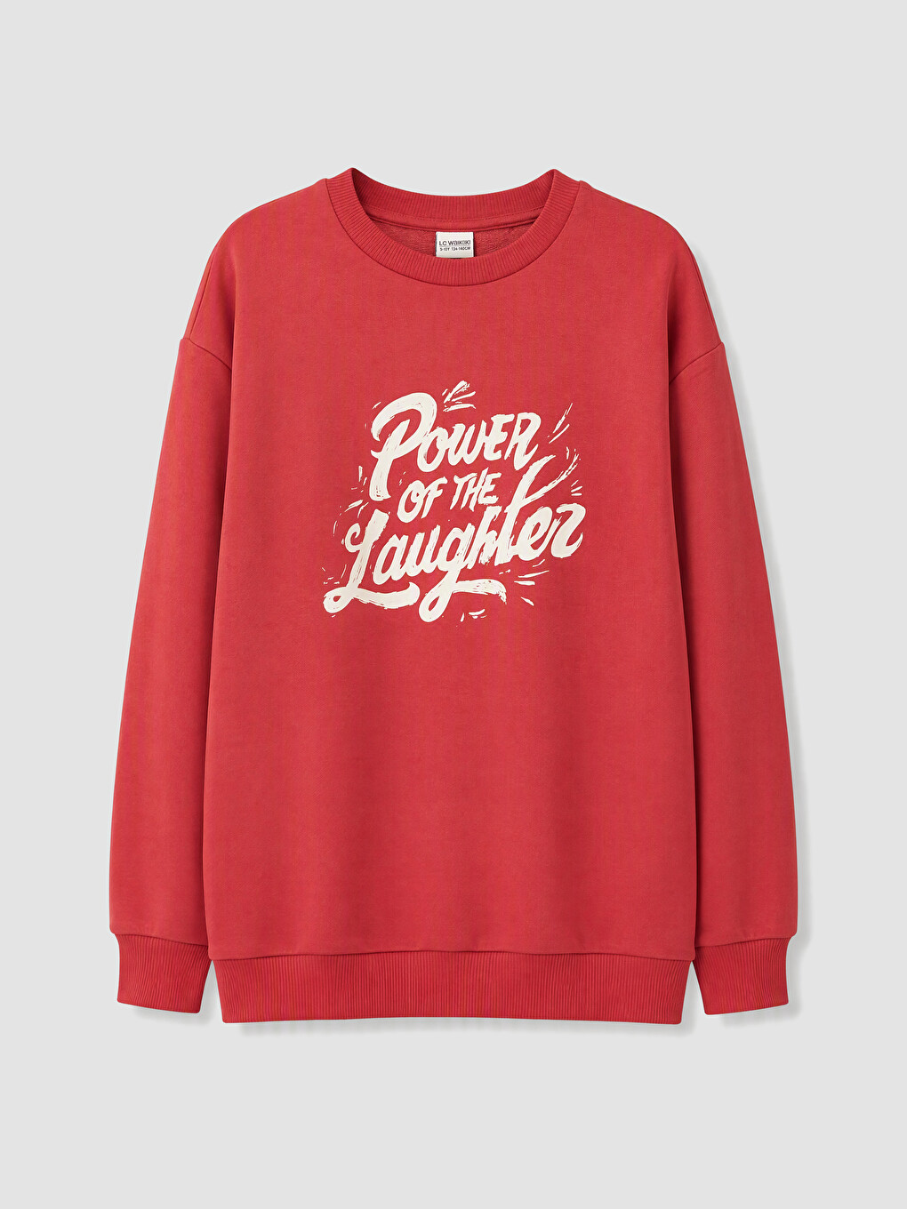 Pembe Baskılı Erkek Çocuk Sweatshirt
