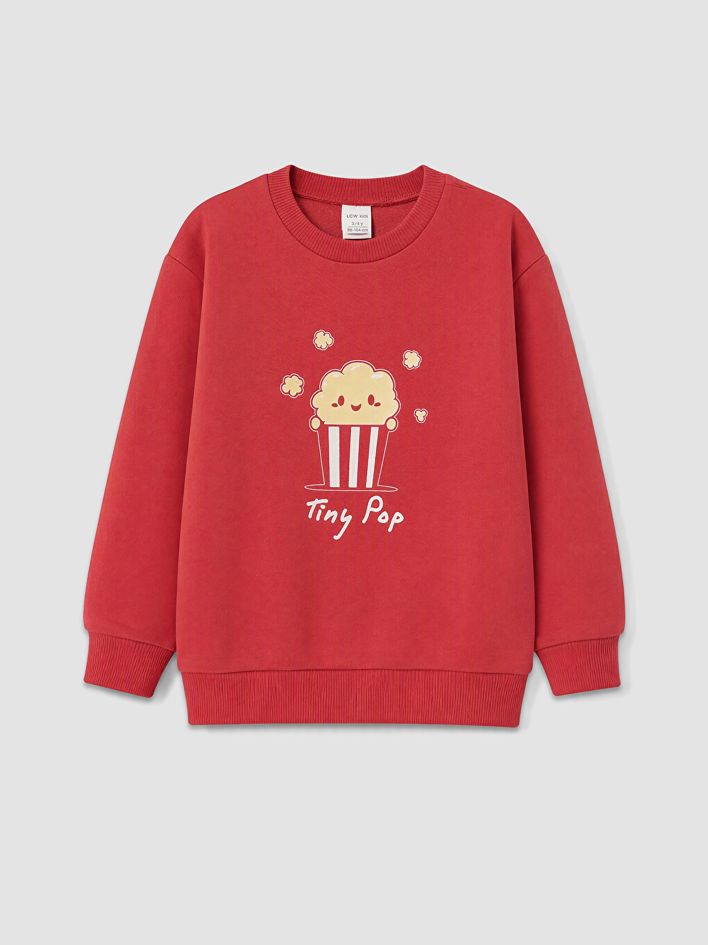 Pembe Baskılı Erkek Çocuk Sweatshirt
