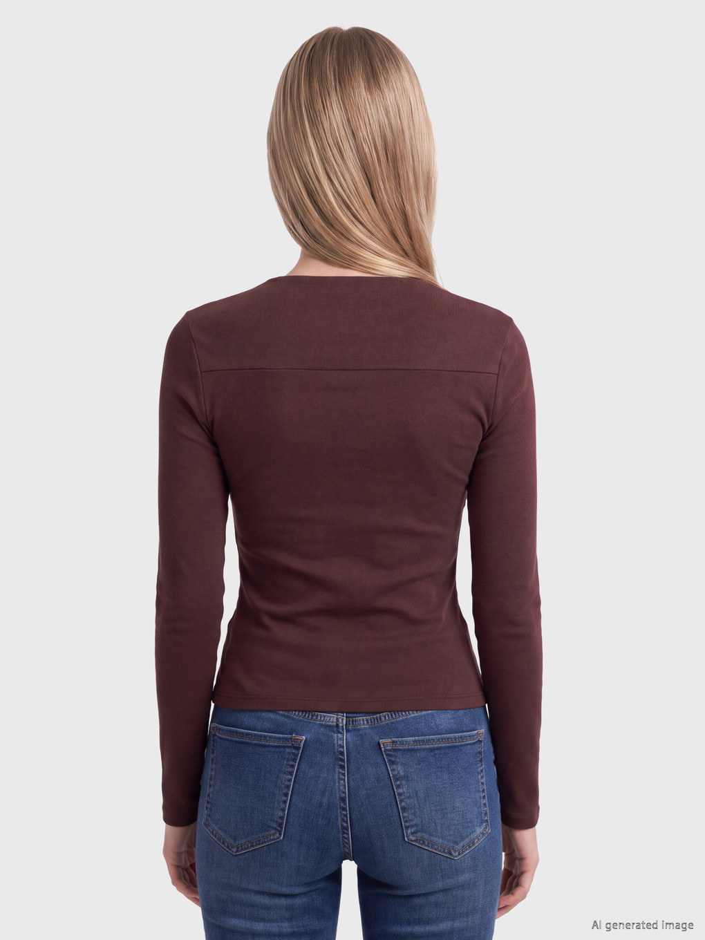 Square Neck Women's Ribbed Body-3