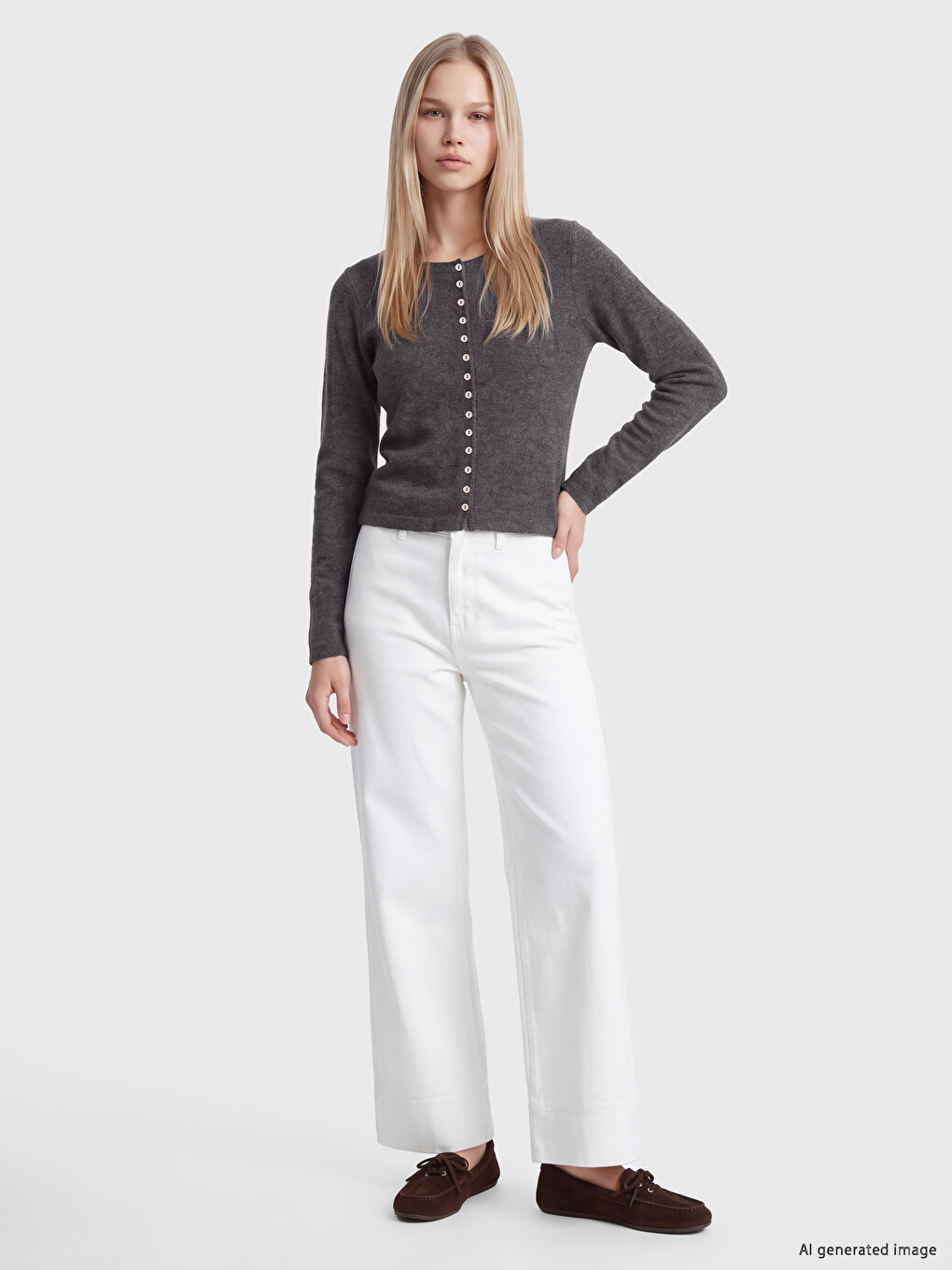 Women's Basic Knitwear Cardigan-1