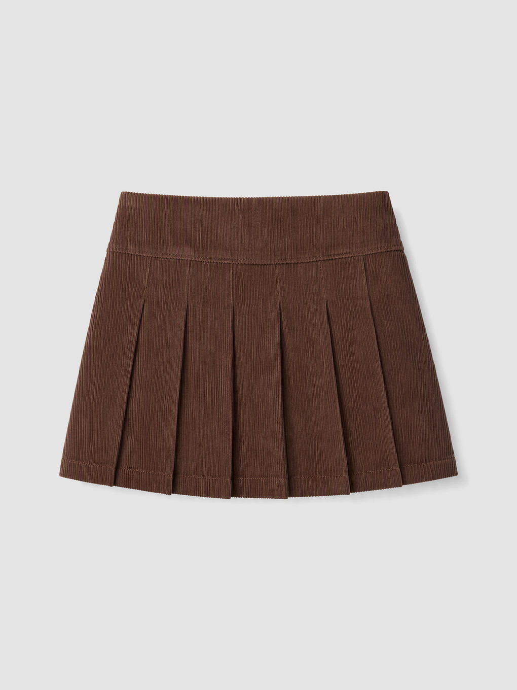 Girls' Pleated Velvet Skort