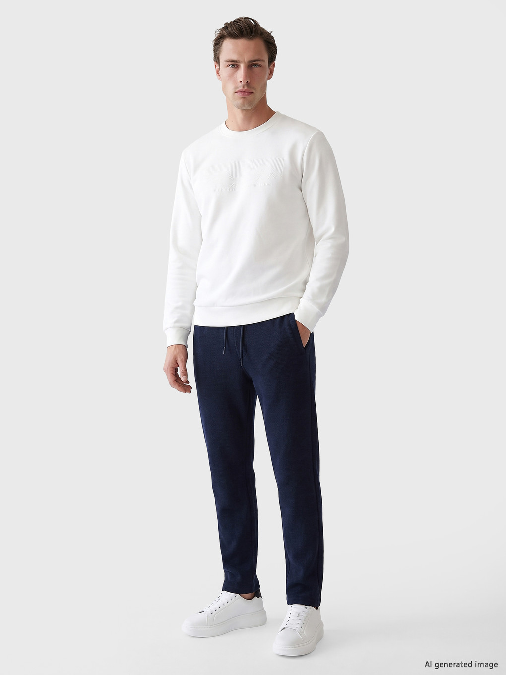 Lacivert Regular Fit Erkek Eşofman Altı