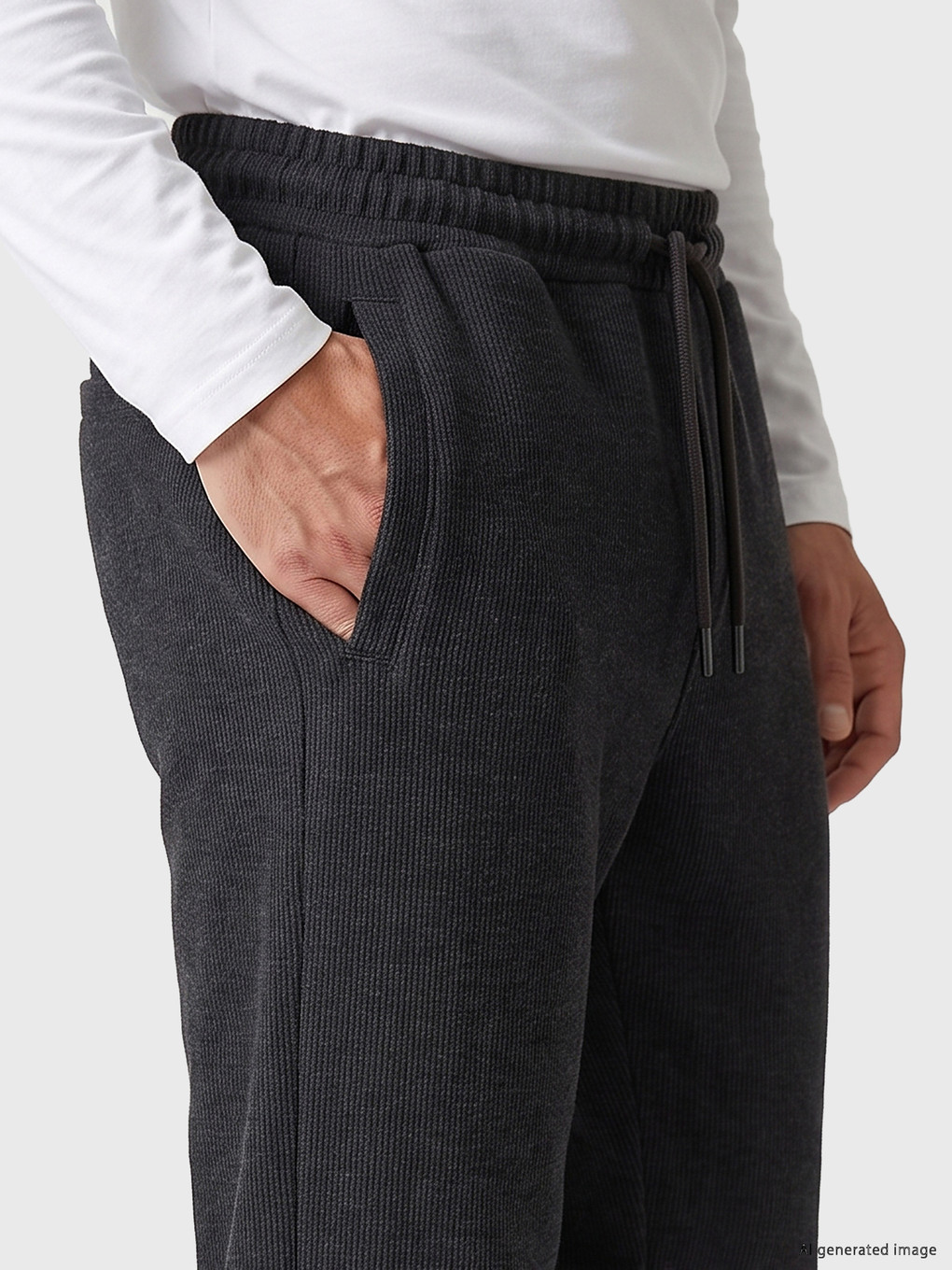 Antrasit Regular Fit Erkek Eşofman Altı-2