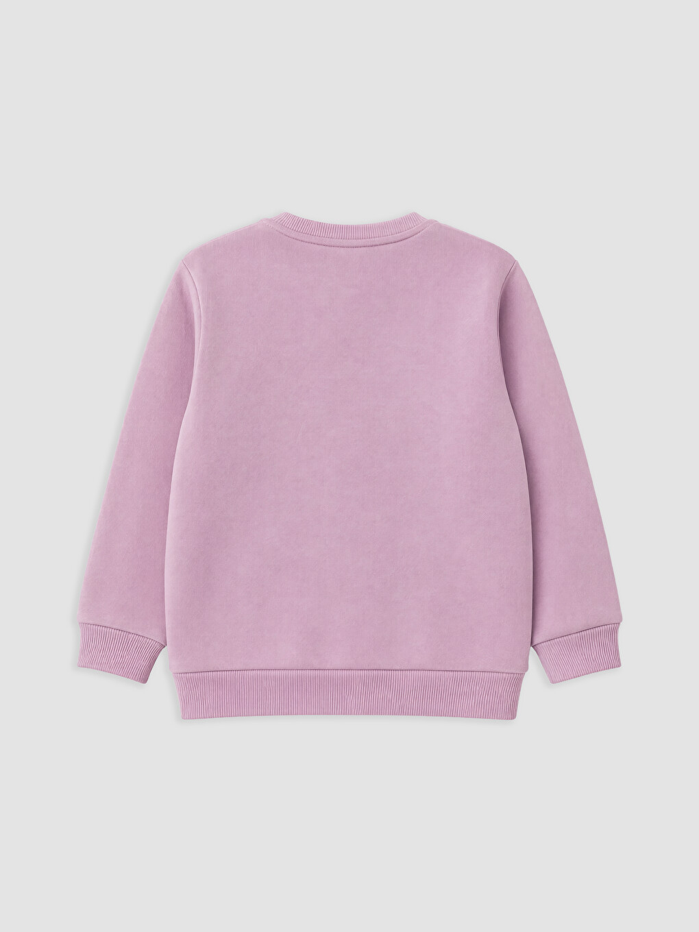 Lila Fiyonk Baskılı Kız Çocuk Sweatshirt-1