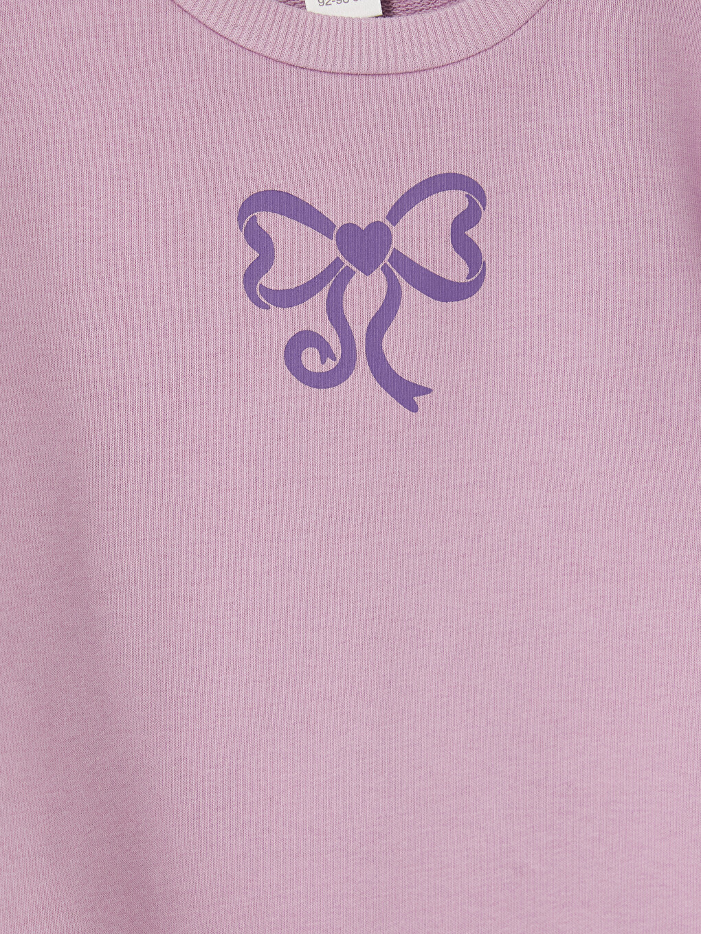 Lila Fiyonk Baskılı Kız Çocuk Sweatshirt-2
