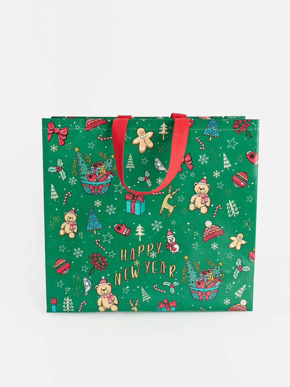 New Year Themed Cardboard Bag