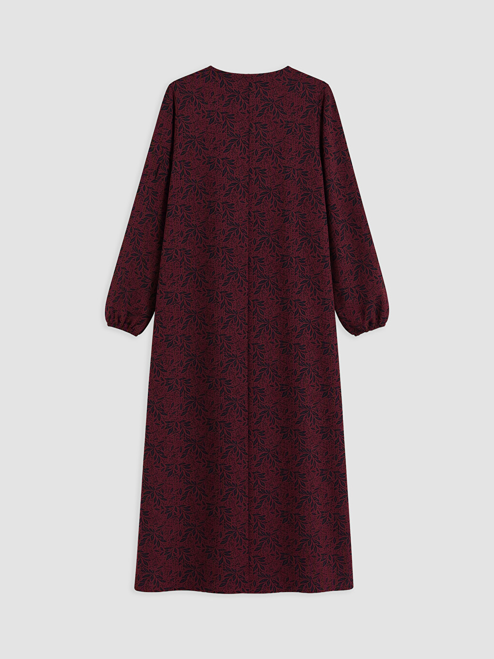 Crew Neck Floral Dress-5