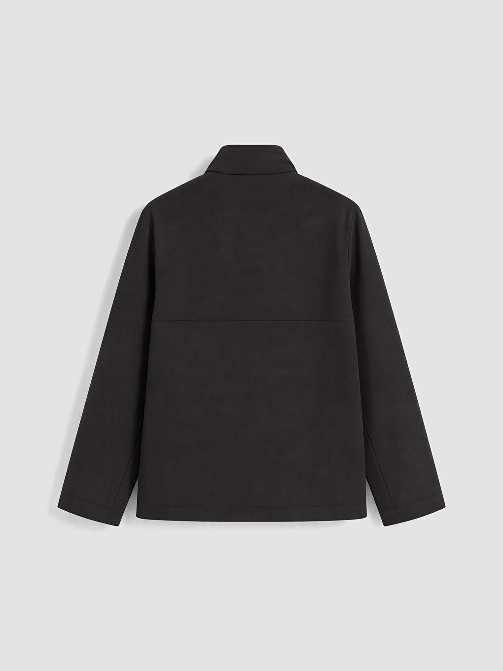 Siyah Regular Fit Dik Yaka Erkek Ceket-6