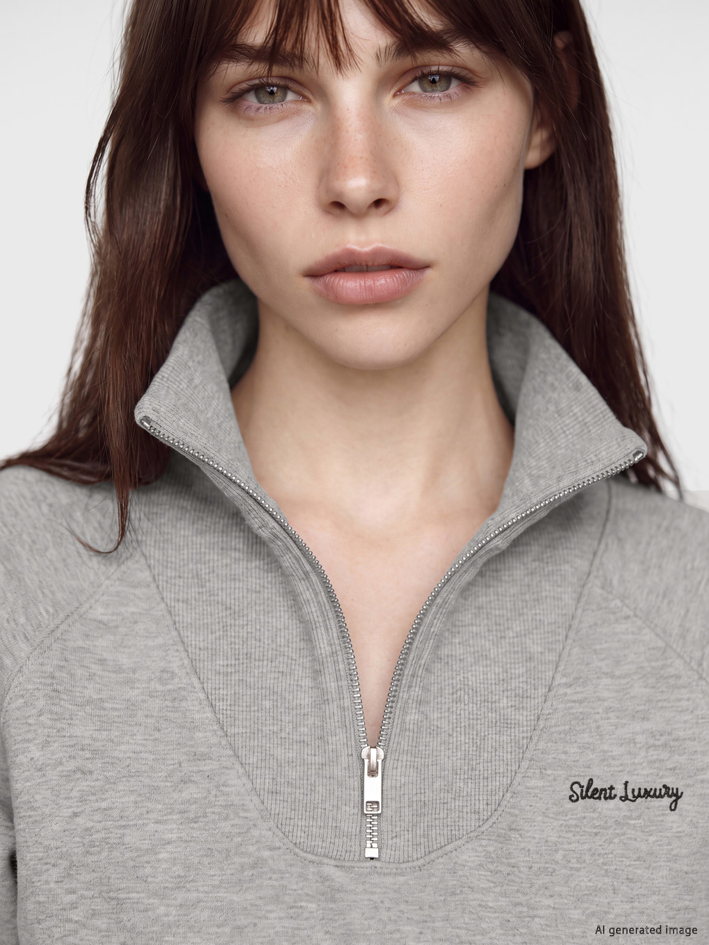 Embroidered Oversize Women's Sweatshirt-2
