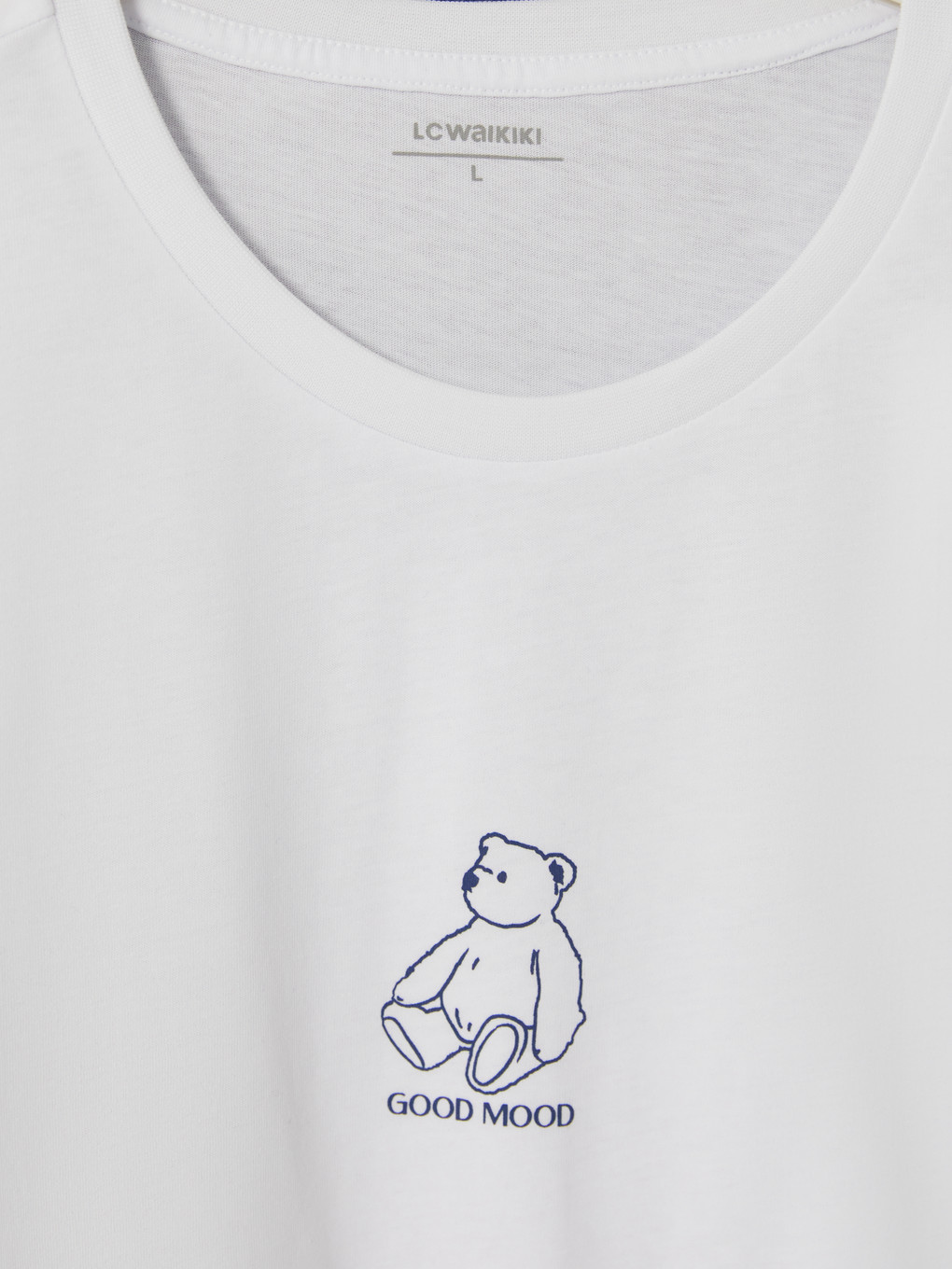 Beyaz Regular Fit Erkek Pijama Takımı-3