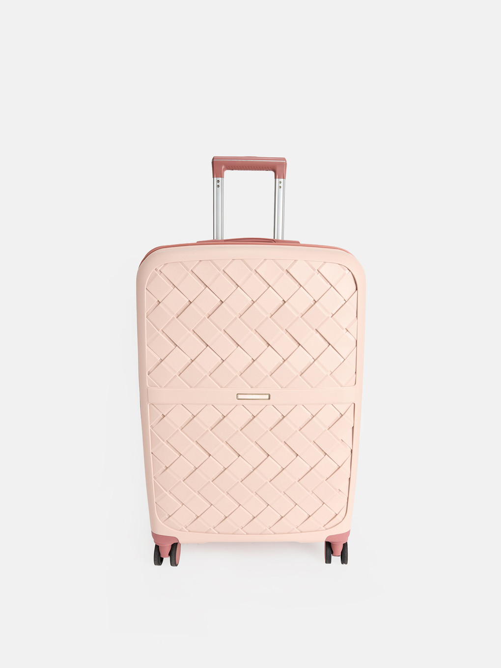 Pembe Kilit Detaylı Orta Boy Valiz