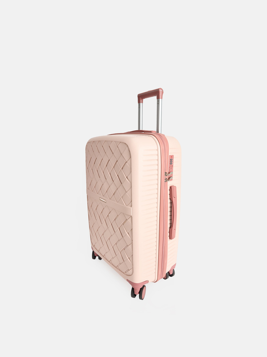 Pembe Kilit Detaylı Orta Boy Valiz-1
