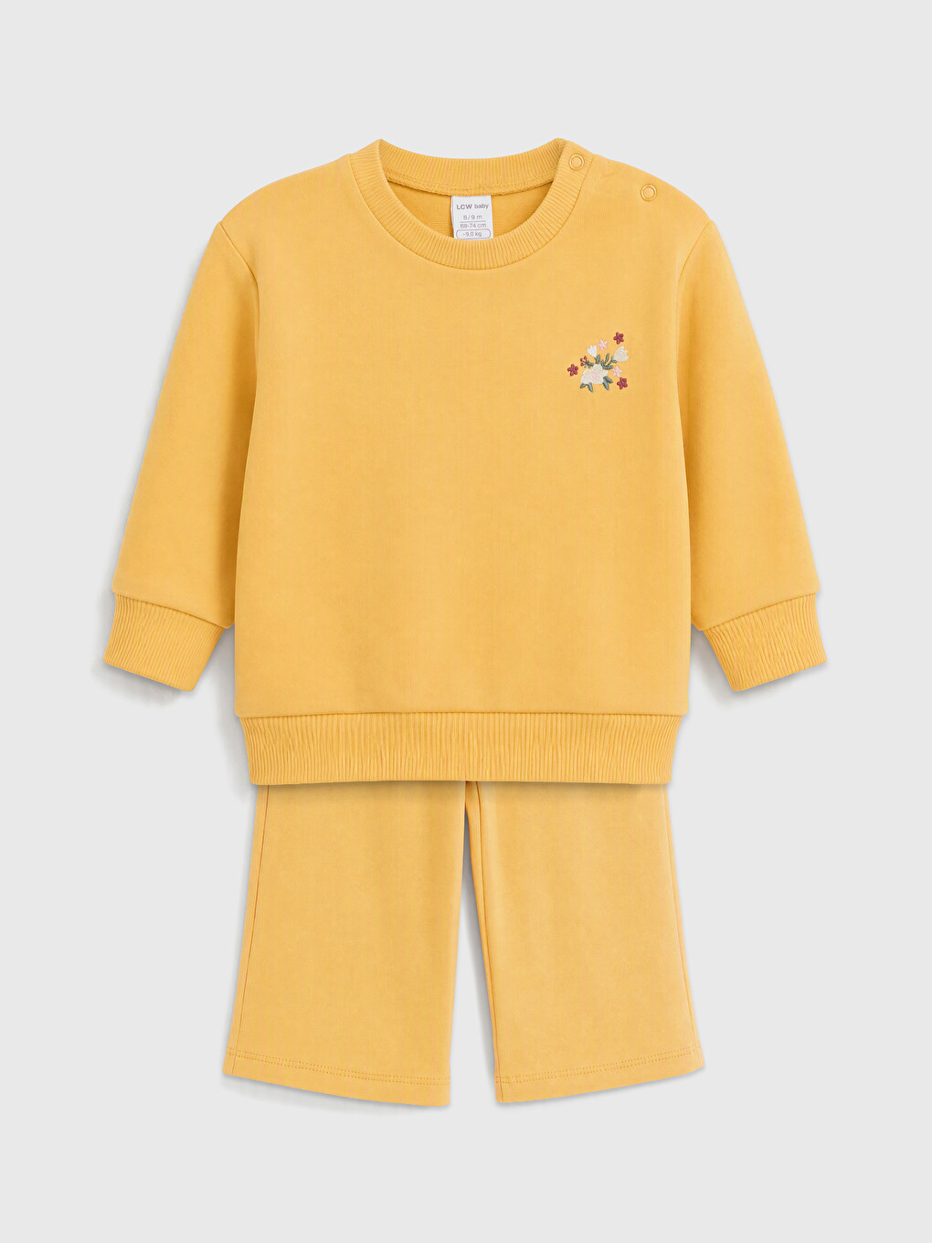 Embroidered Baby Girls' Tracksuit Set