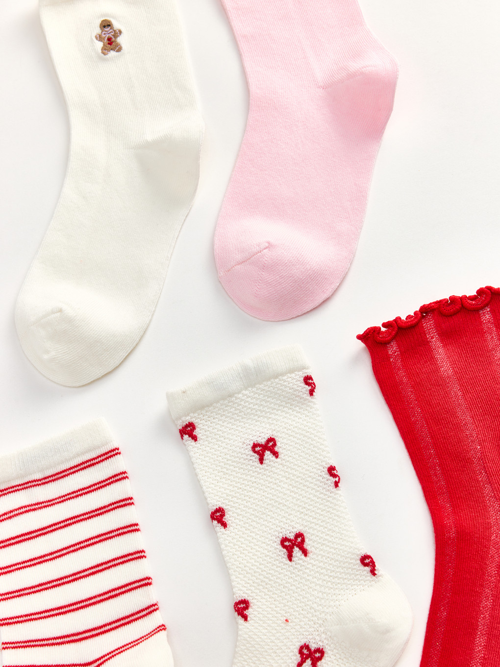 5 Pack Patterned Women's Ankle Socks-1