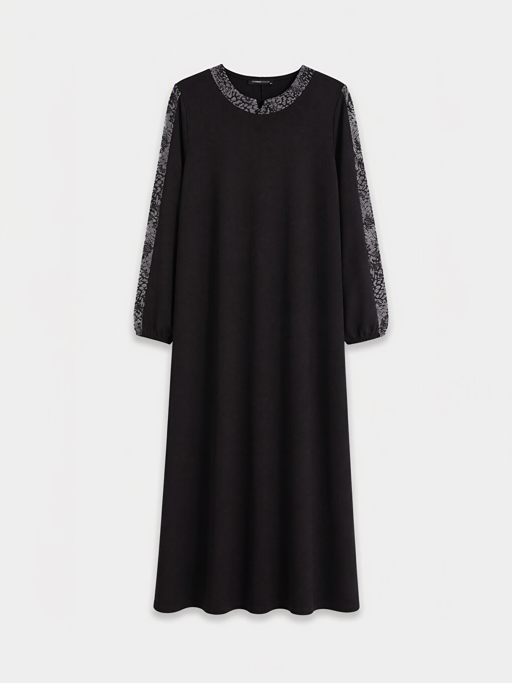 Rochie Imprimată Cu Guler Rotund