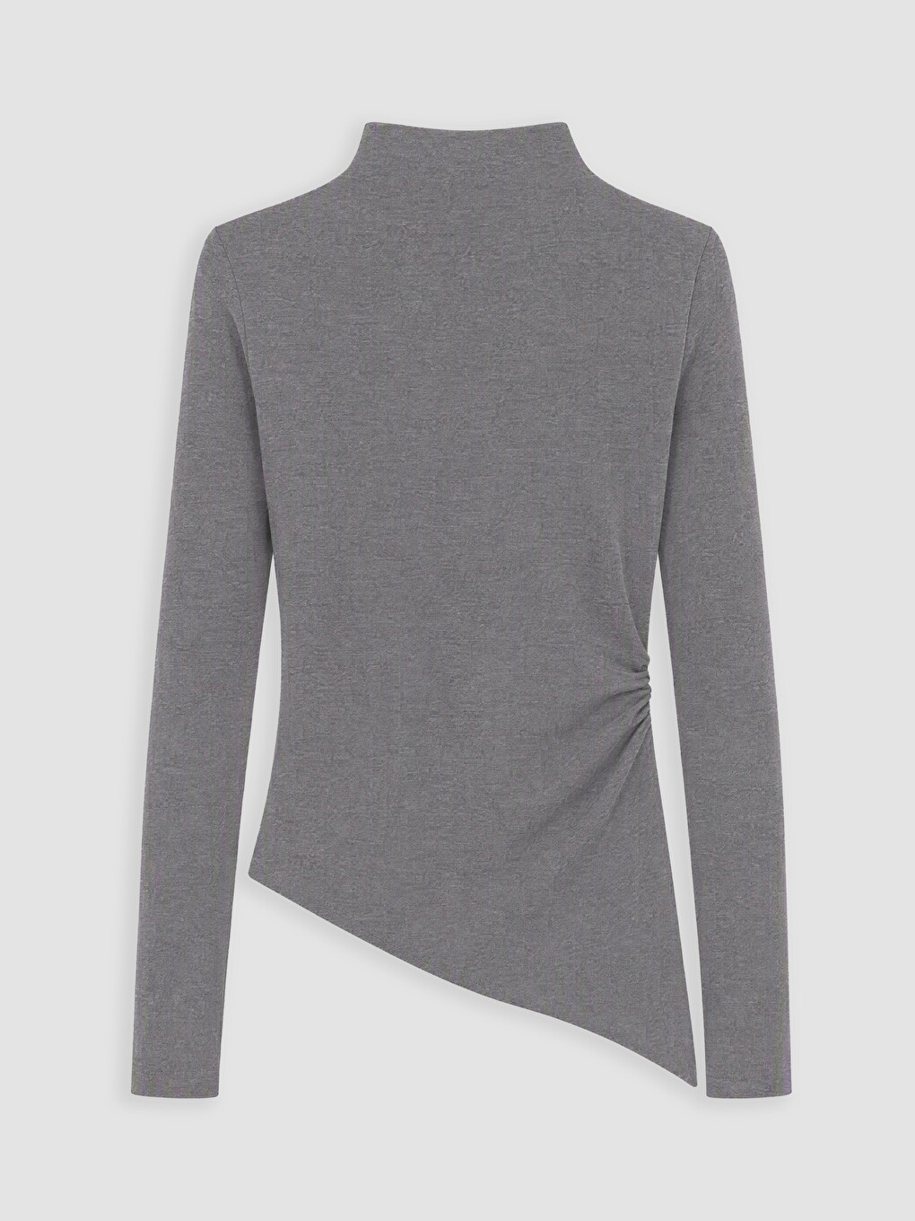 Mock Neck Asymmetric Cut Women's Body-2