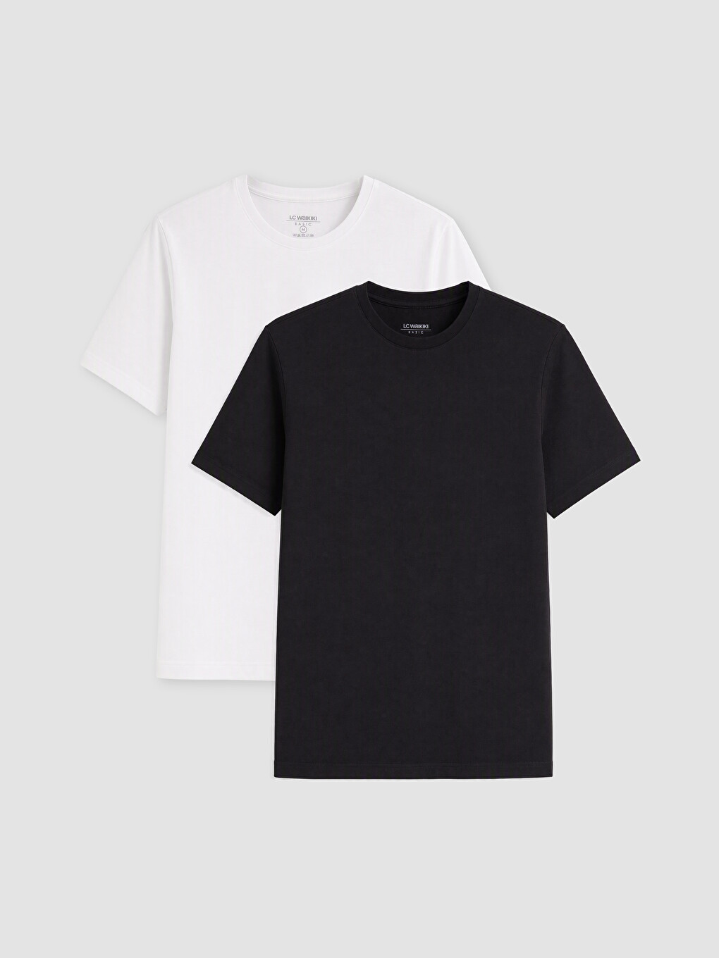 Siyah Regular Fit İnce Kumaş Tişört /03