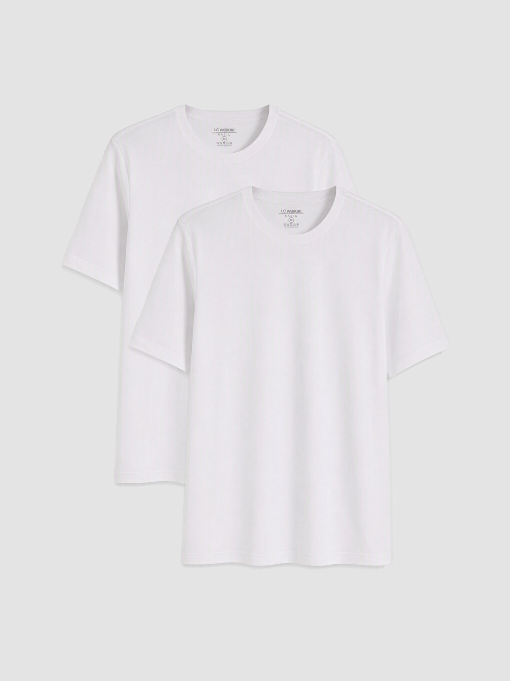 Beyaz Regular Fit İnce Kumaş Tişört /03