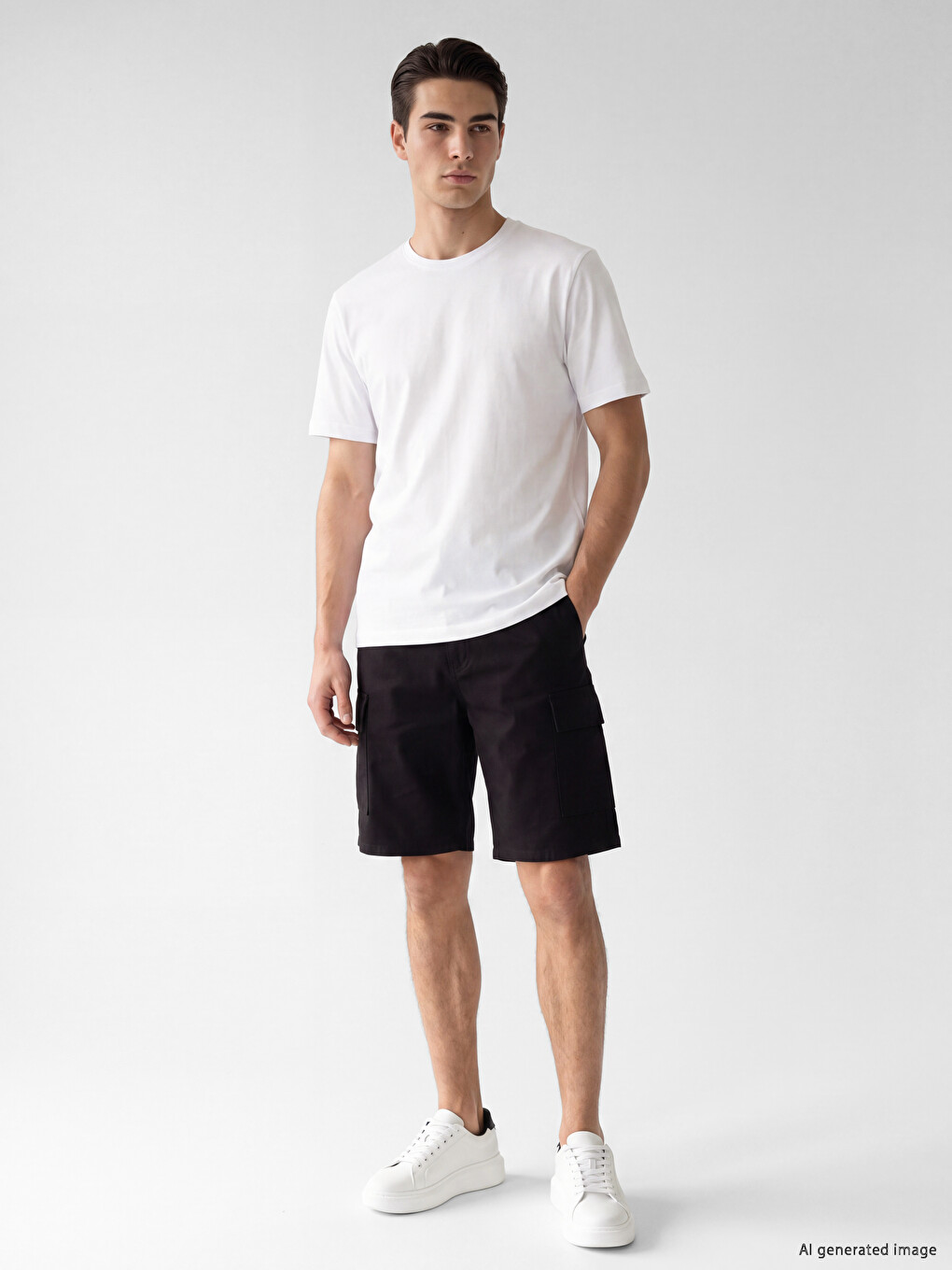 2 Pack Regular Fit Thin Fabric T-shirt /03-1