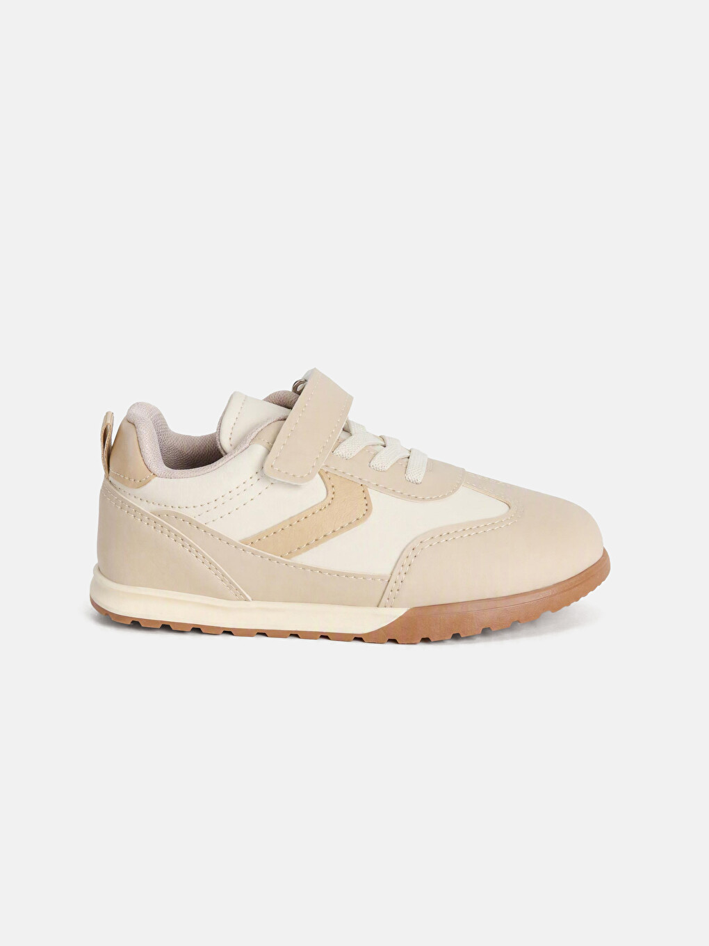 Bej Renk Bloklu Erkek Çocuk Sneaker-1