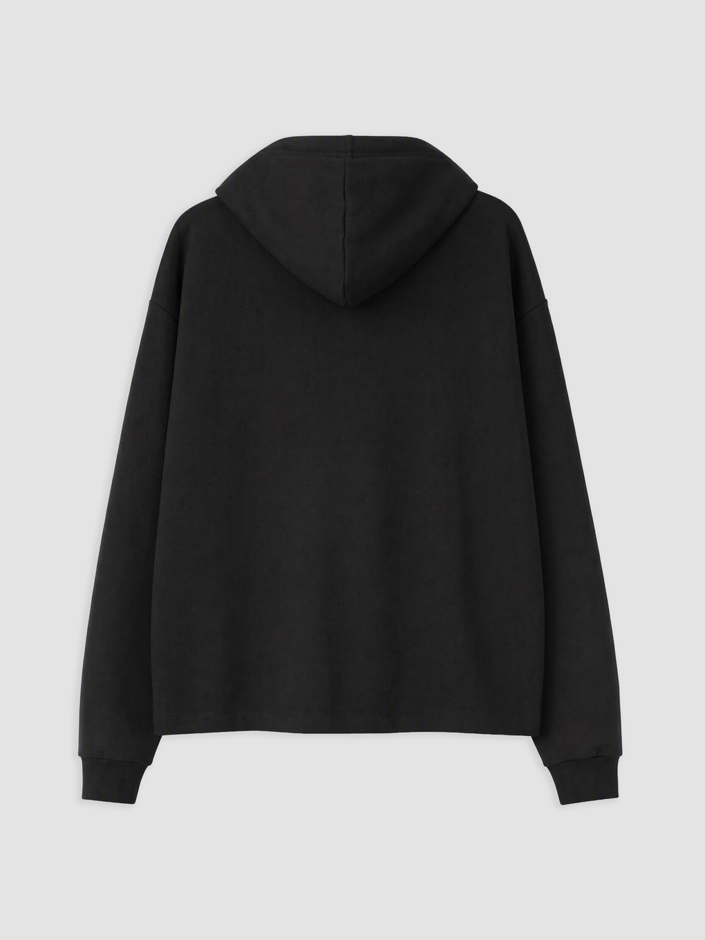 Siyah Soft Touch Kadın Fermuarlı Sweatshirt-1