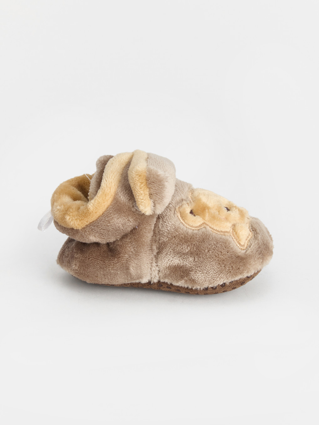 Teddy Bear Embroidered Baby Boys' Slipper Boots-2