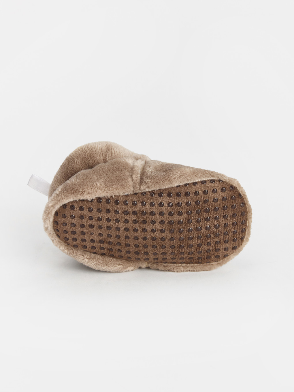 Teddy Bear Embroidered Baby Boys' Slipper Boots-3