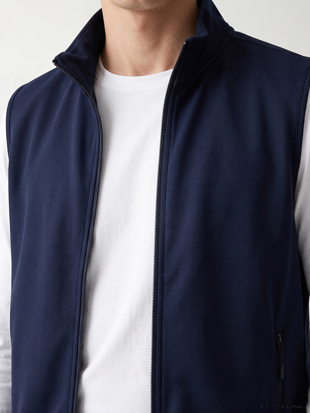 Mock Neck Men's Gilet-2