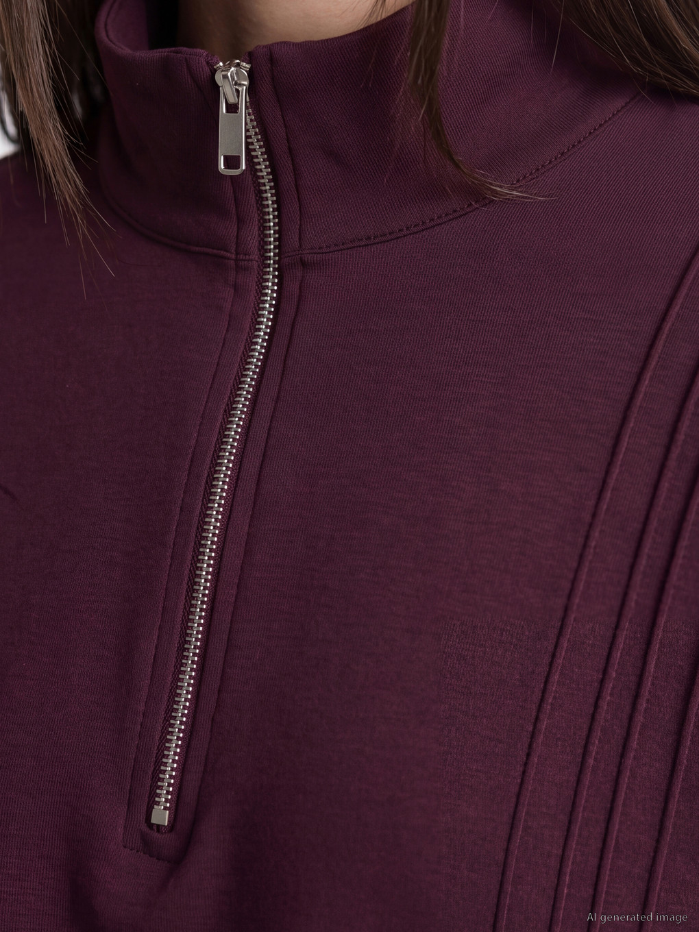 Mürdüm Soft Touch Oversize Kadın Sweatshirt Tunik-2
