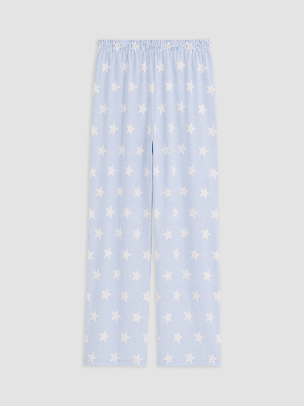 Mavi Bisiklet Yaka Baskılı Kadın Pijama Takım-4