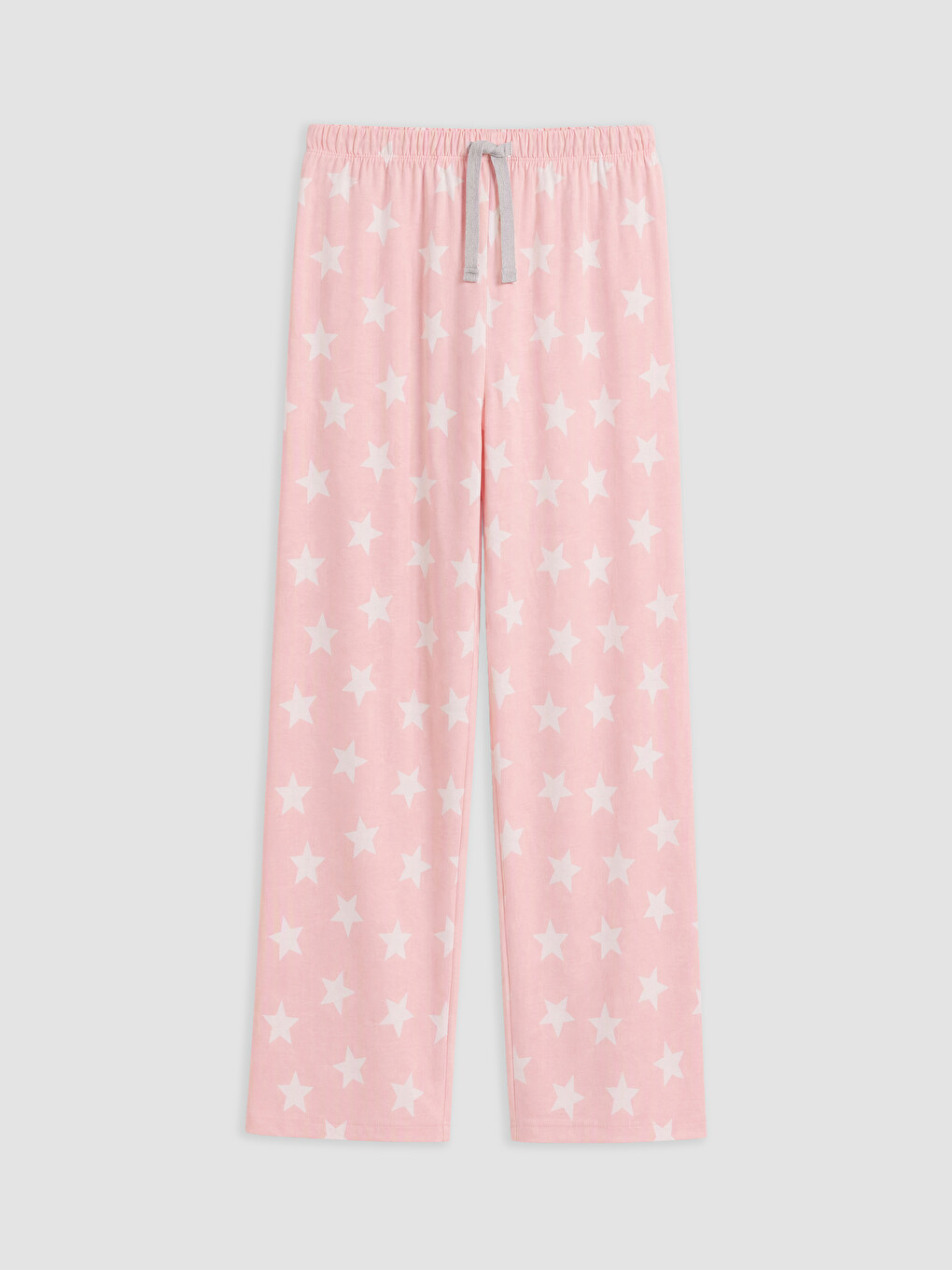 Pembe Bisiklet Yaka Baskılı Kadın Pijama Takım-3
