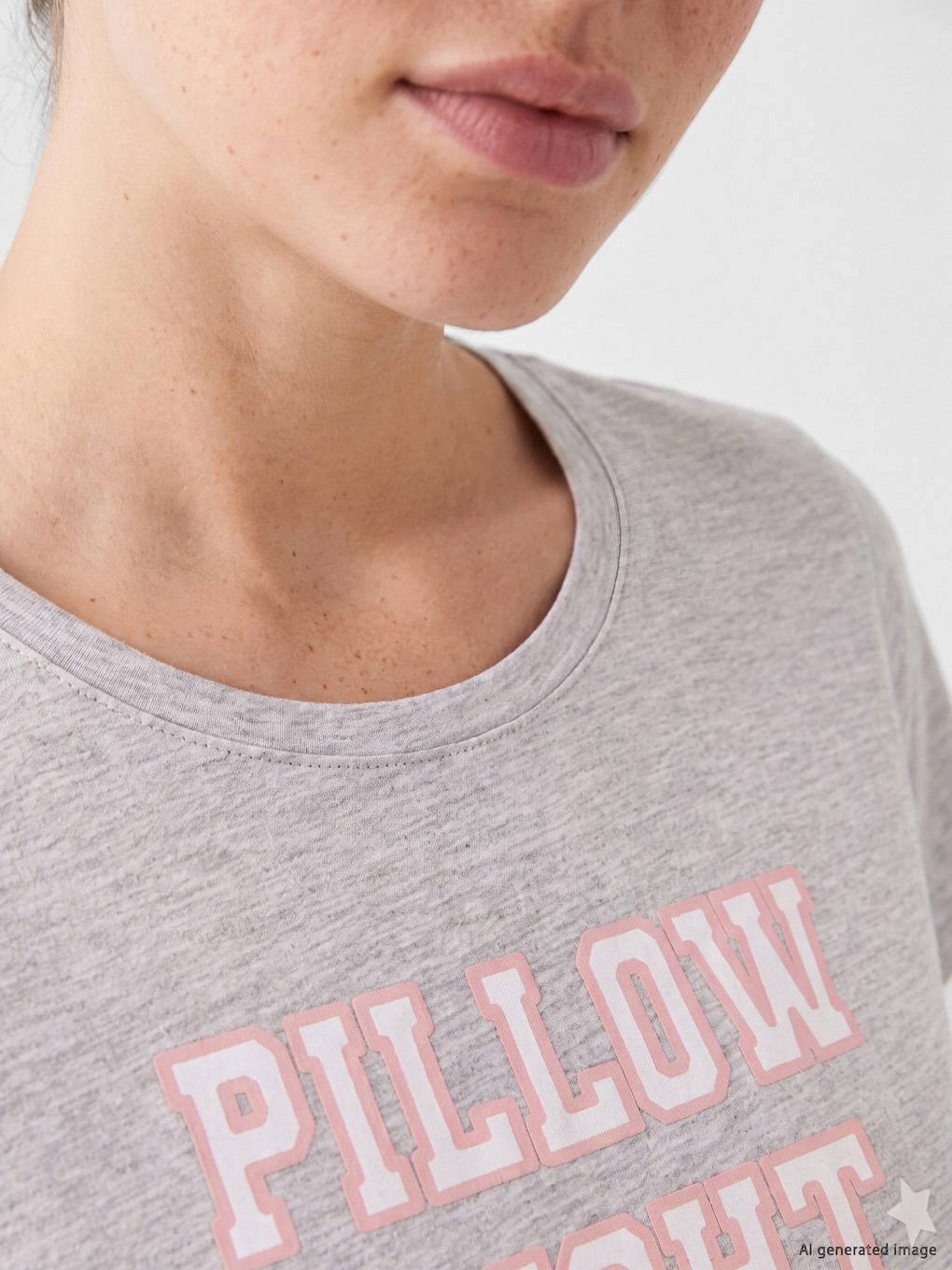 Crew Neck Printed Women's Pyjamas Set-2