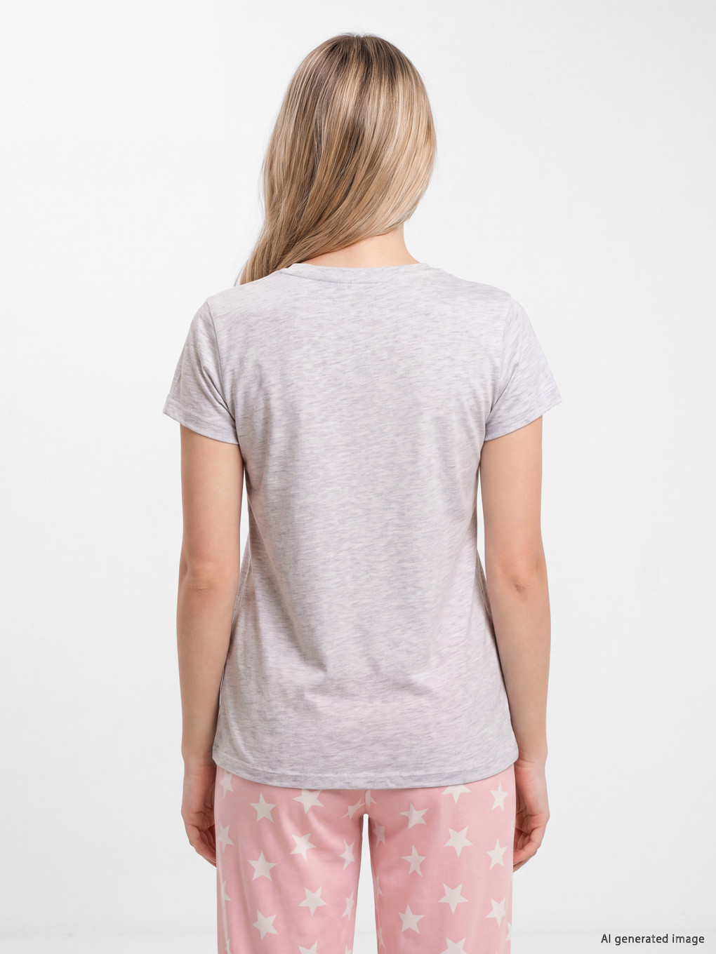 Crew Neck Printed Women's Pyjamas Set-3