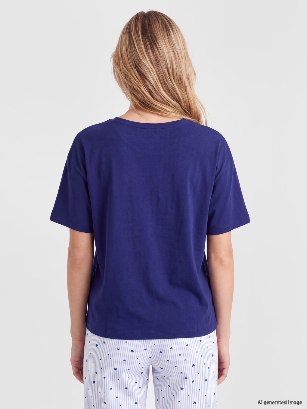 Crew Neck Women's Pyjamas Set-3