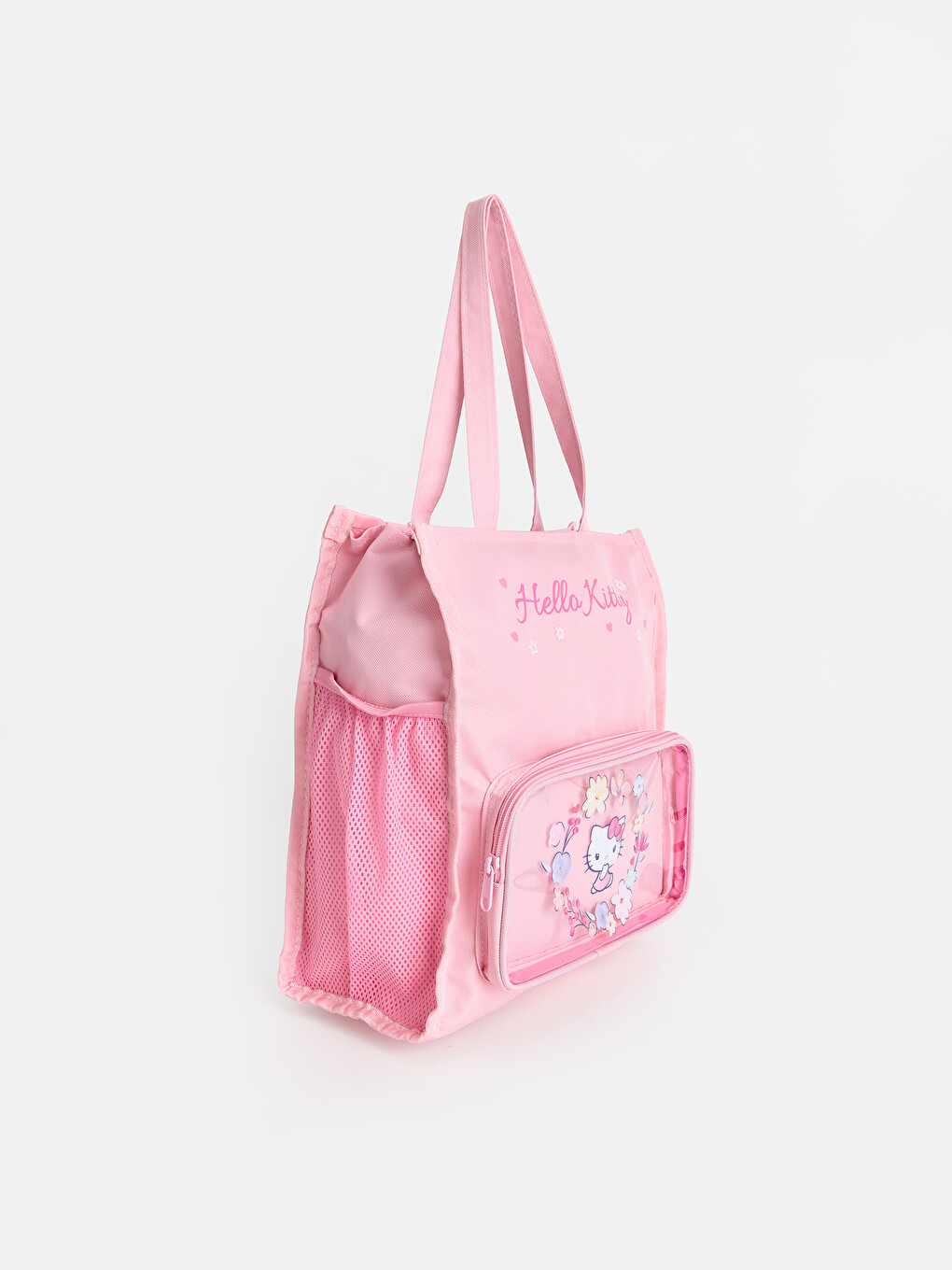 Pembe Hello Kitty Baskılı Kız Çocuk Omuz Çantası-1