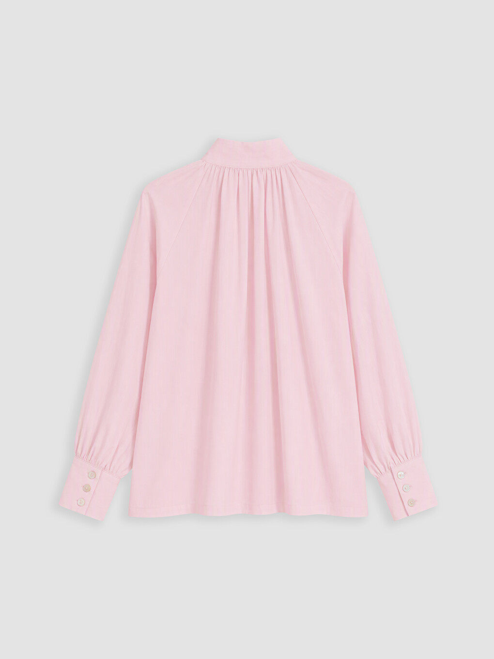 Pembe Hakim Yaka %100 Pamuklu Kadın Gömlek Tunik-6