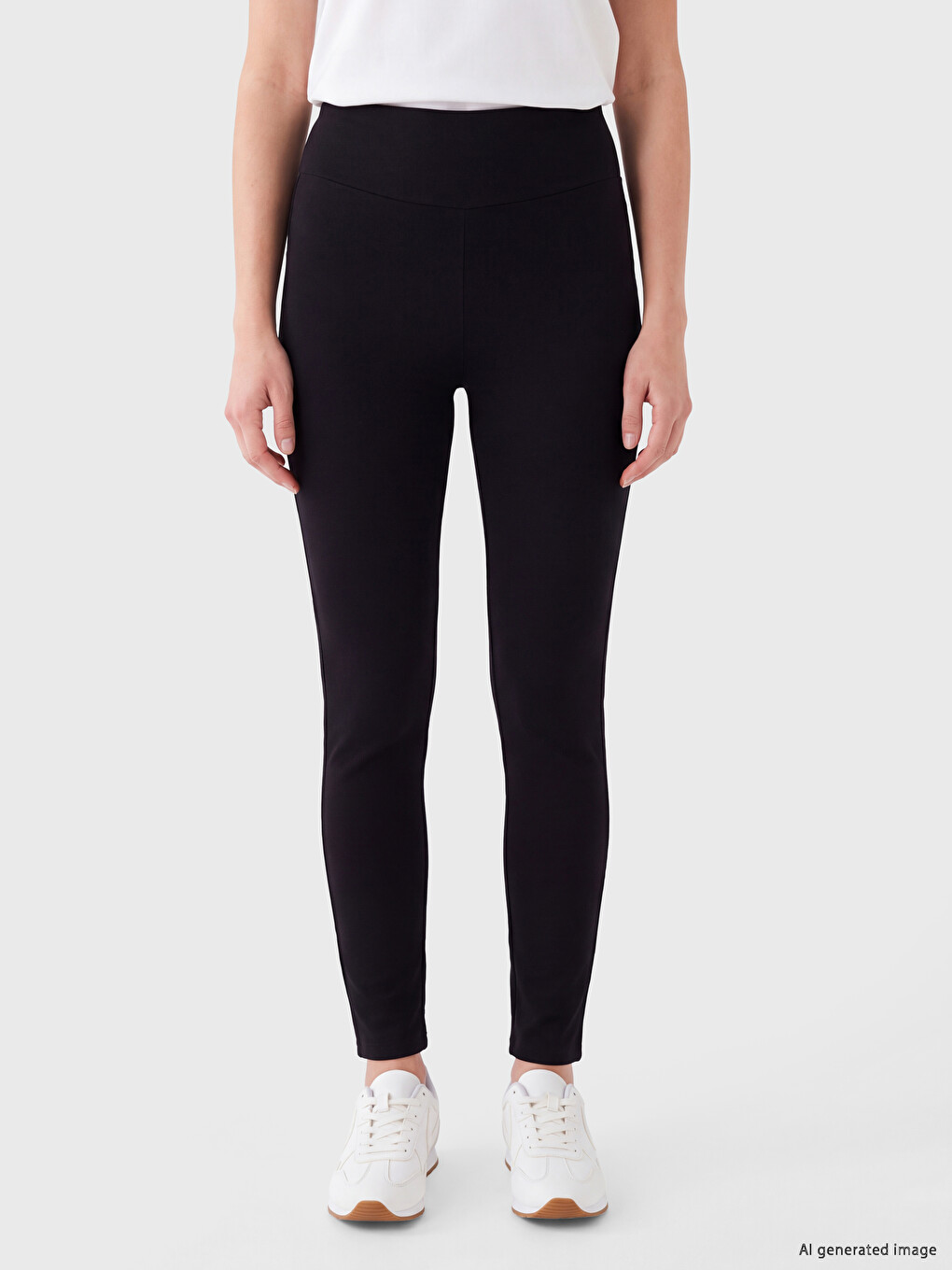 Elastic Waist Women's Leggings-1