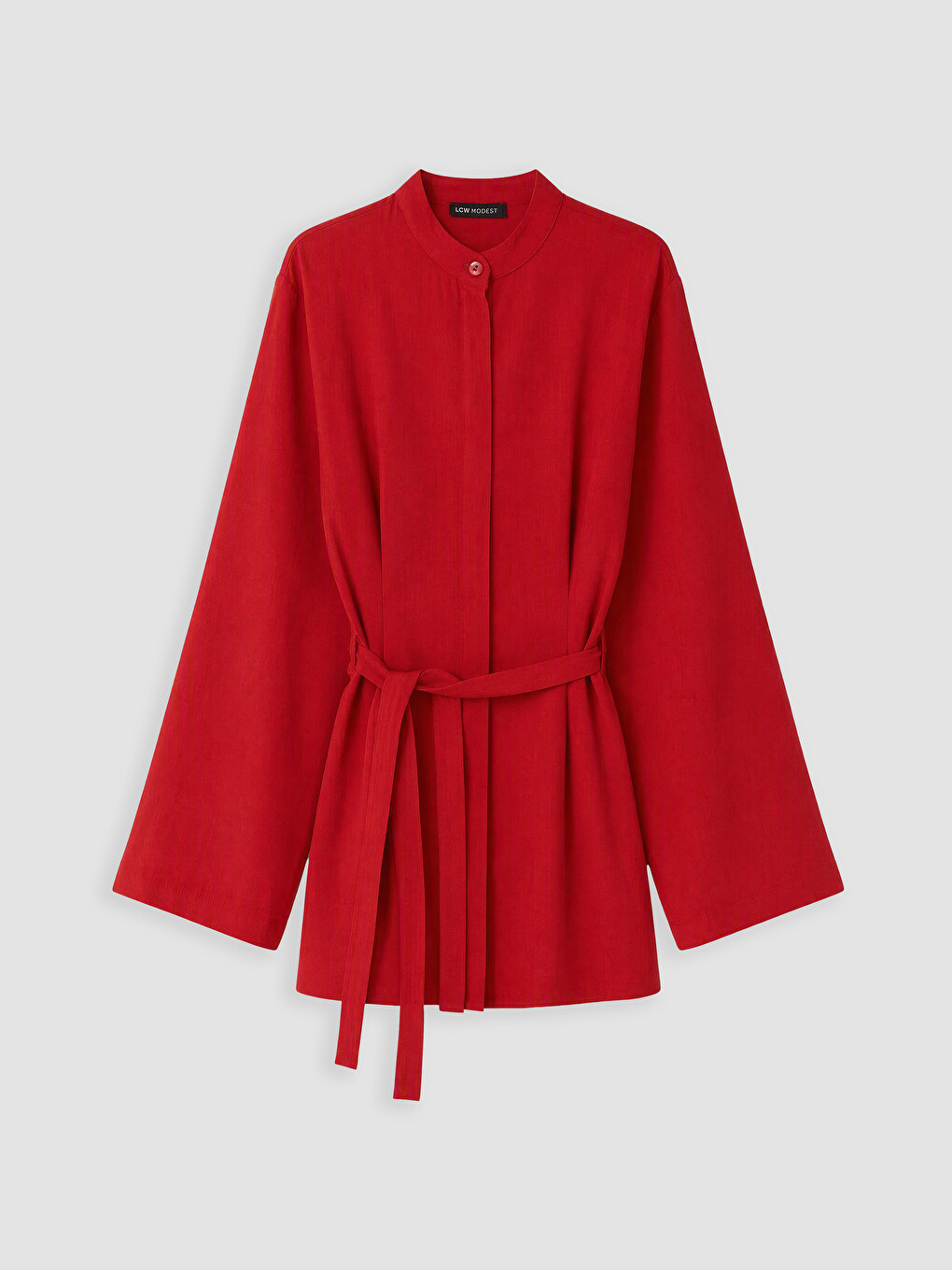 Woman Red Shirt Tunic