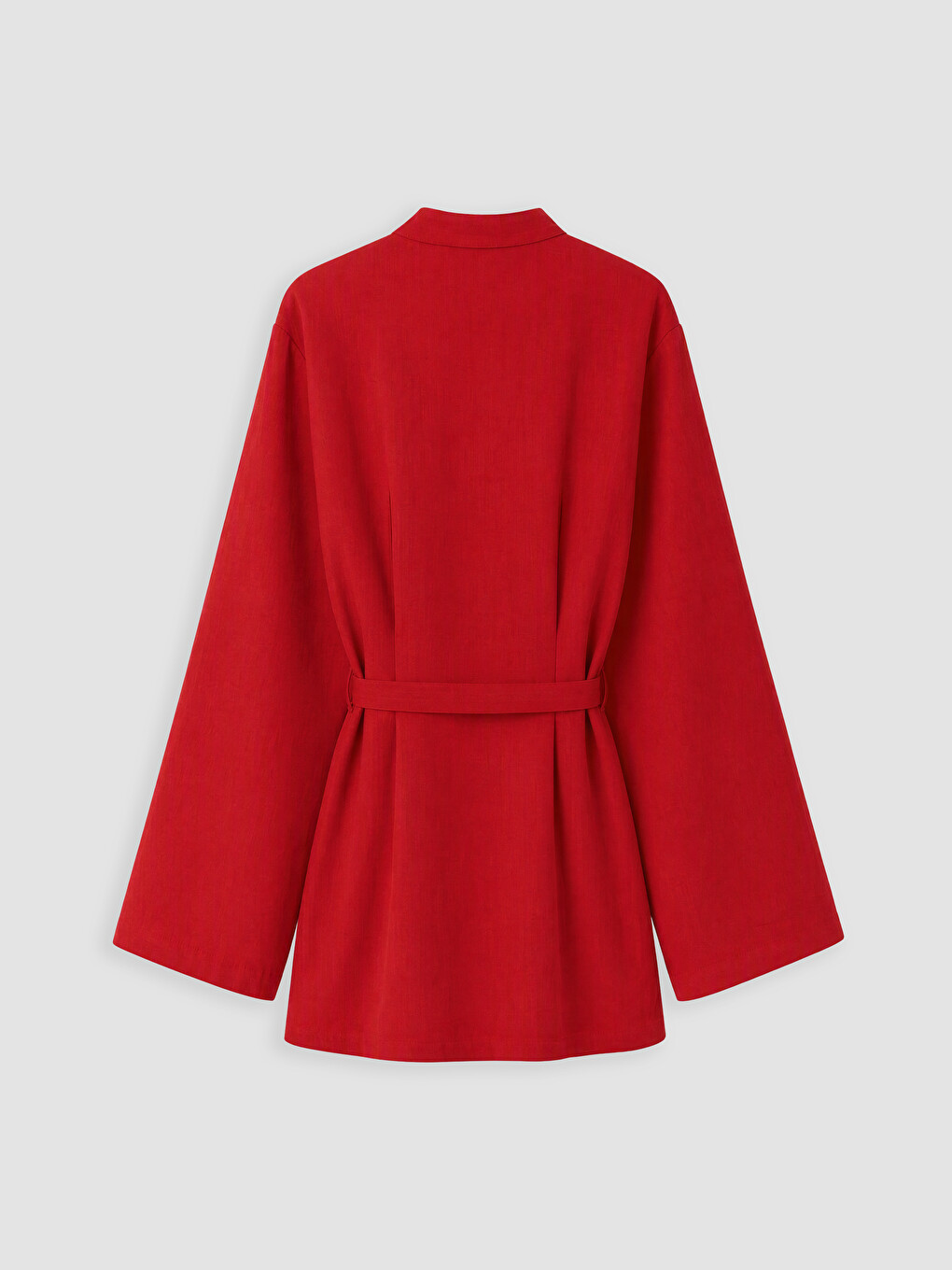 Woman Red Shirt Tunic-2