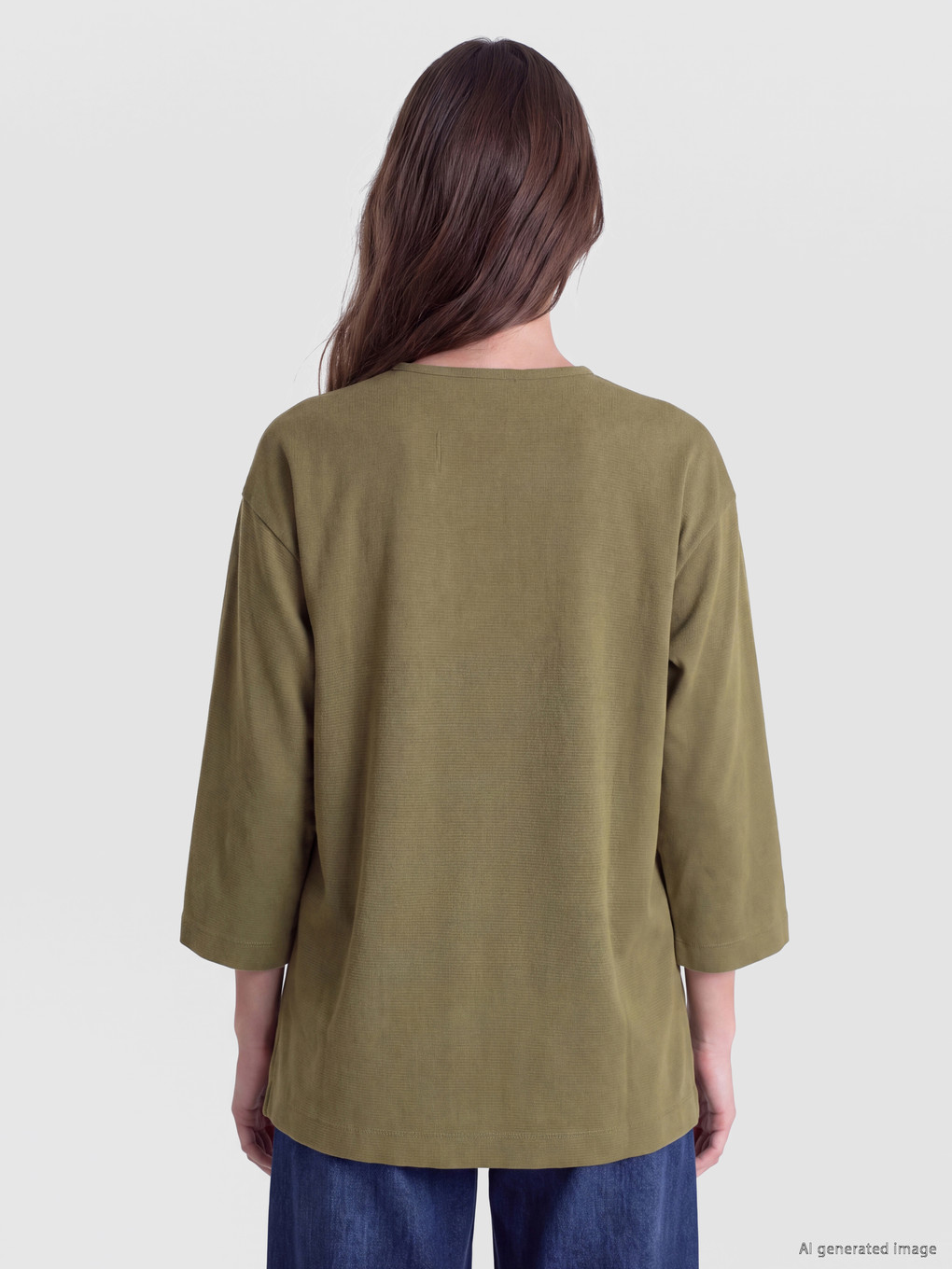 Ženski Kimono S Dvorednim Ovratnikom Na Vezanje-3