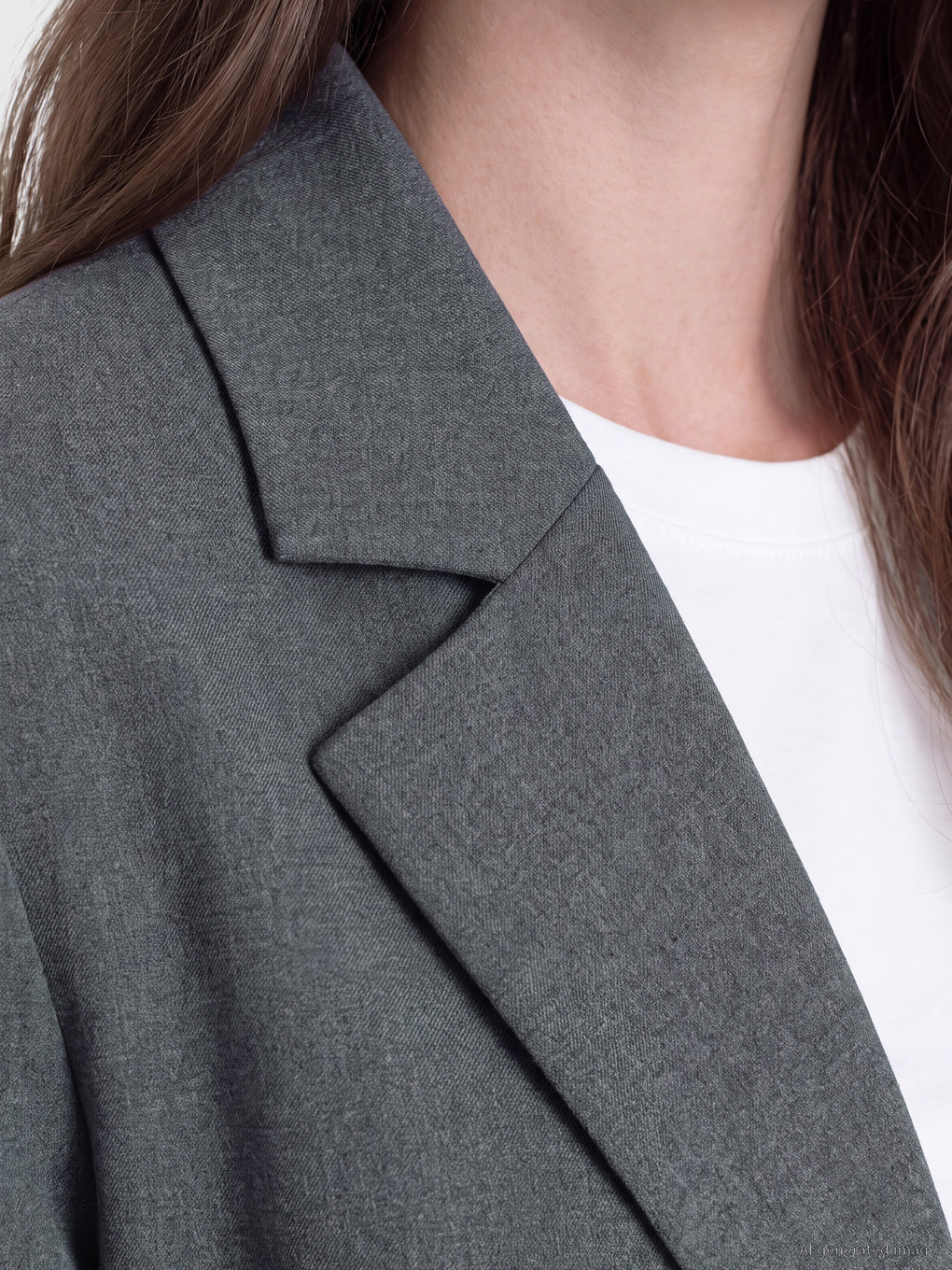 Antrasit Kadın Pileli Blazer Ceket-3
