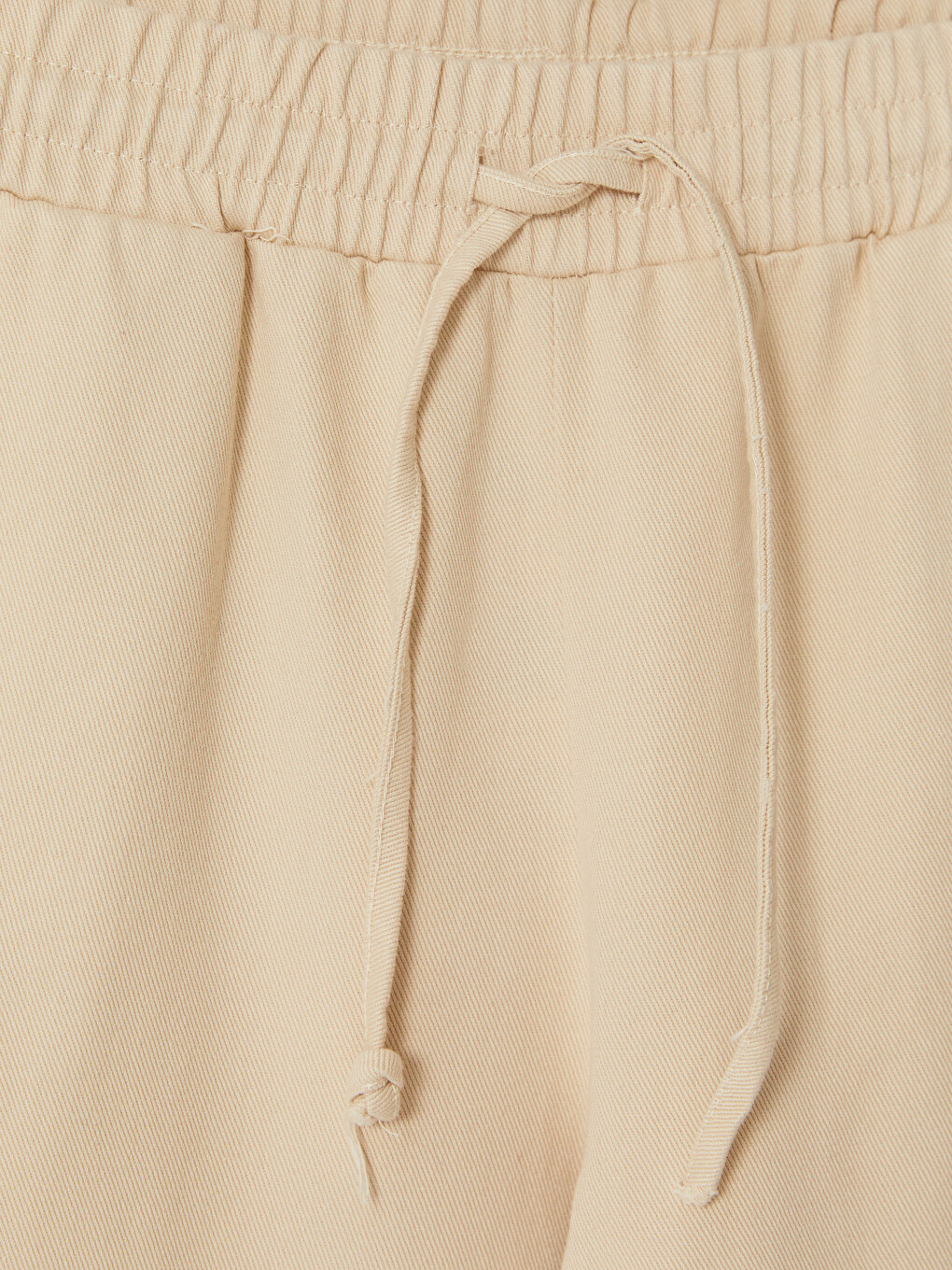 Elastic Waist %100 Cotton Women's Trousers-2
