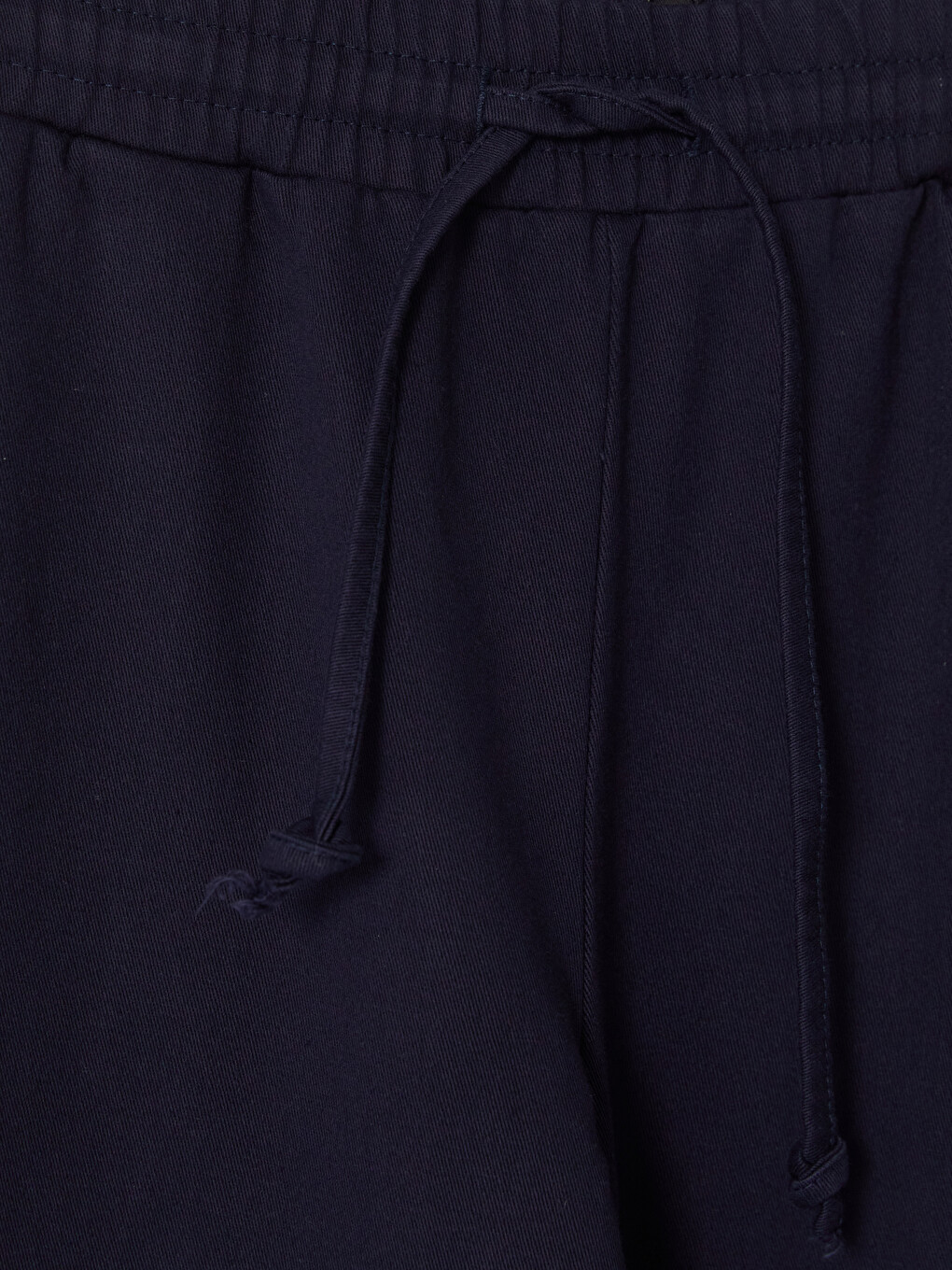Elastic Waist %100 Cotton Women's Trousers-2