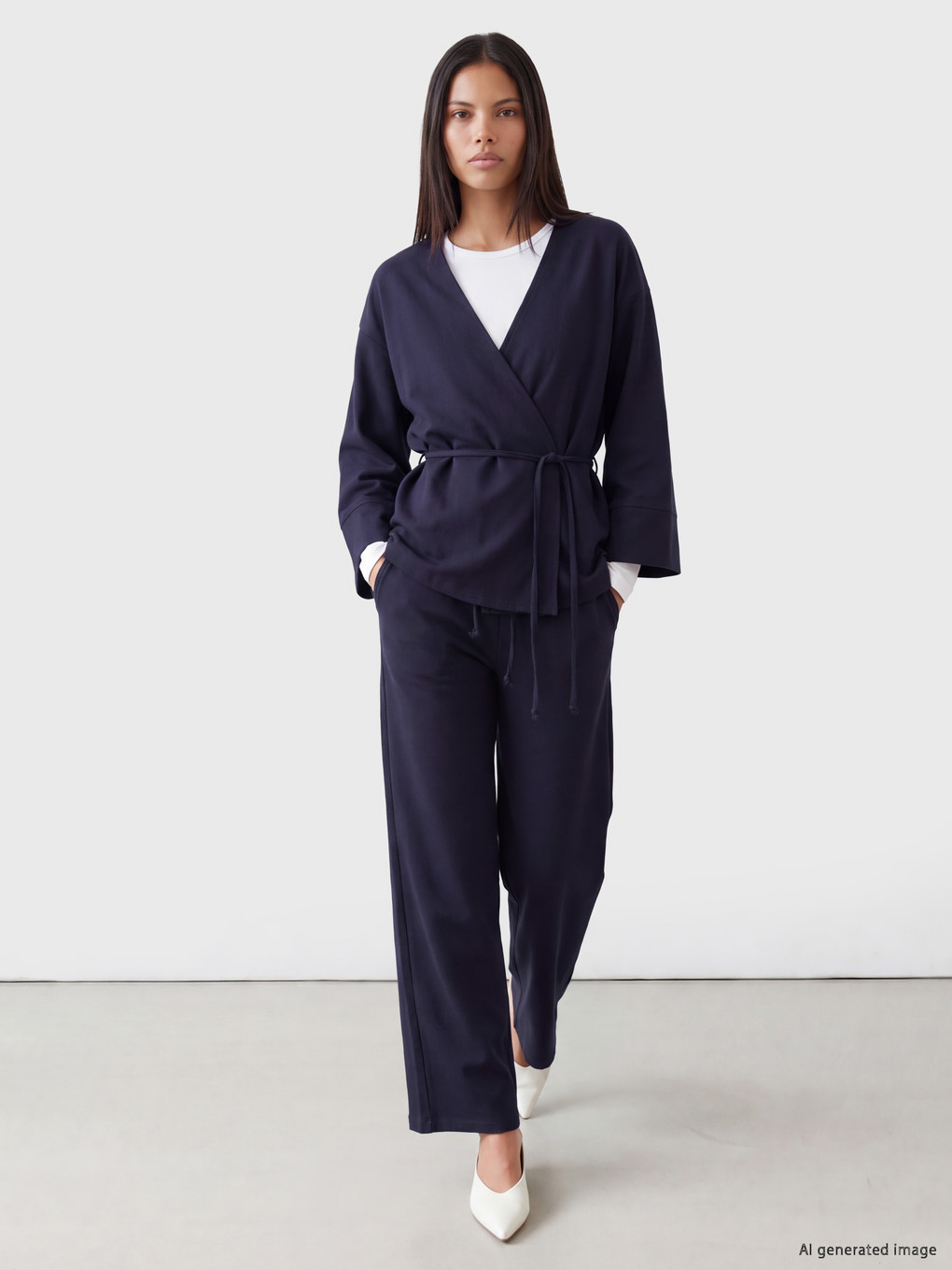 Elastic Waist %100 Cotton Women's Trousers
